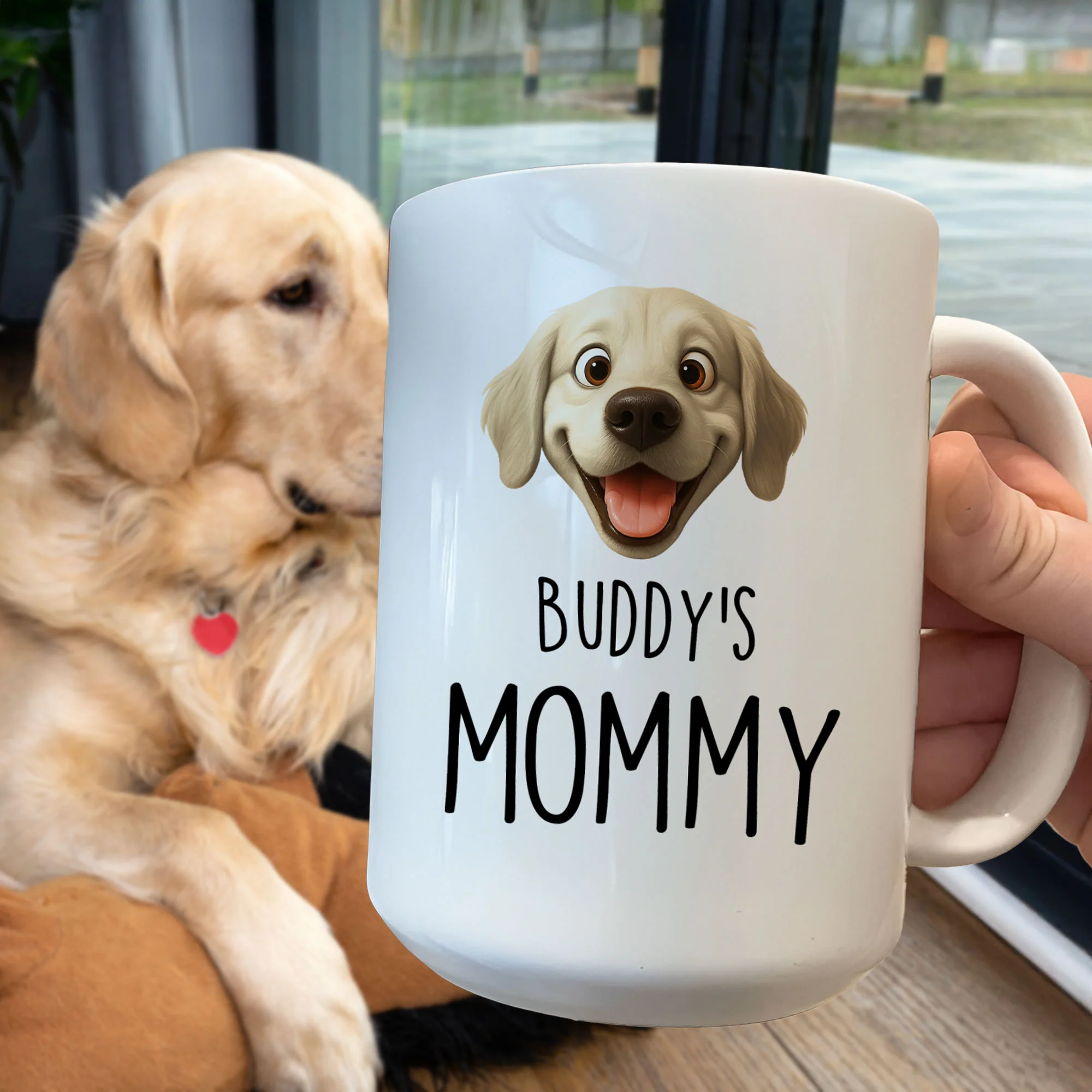 Dog Mom, Dog Dad, Dog Lovers - Custom With Dog Breeds Cute Cartoon - Personalized Mug - Image 5