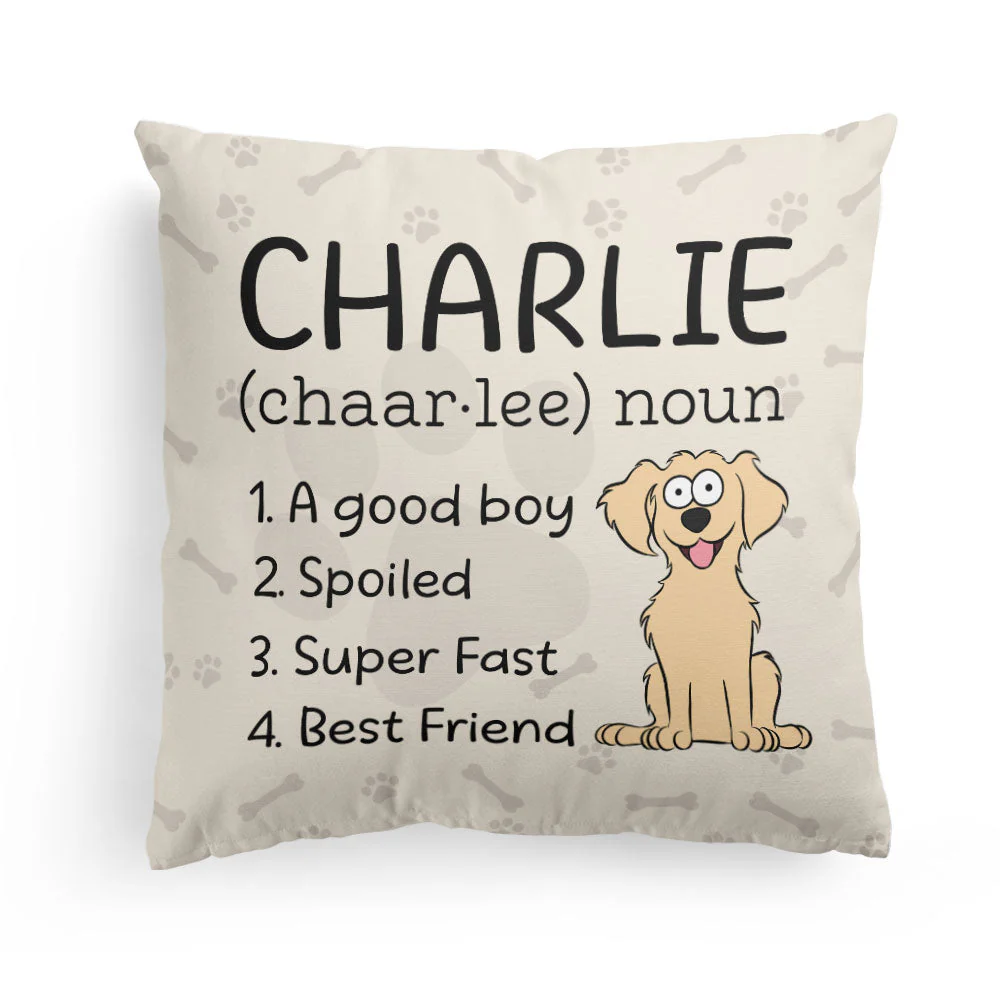 Dog Mom Dog Dad Write Definition Of My Dog - Personalized Pillow (Insert Included) - Image 3