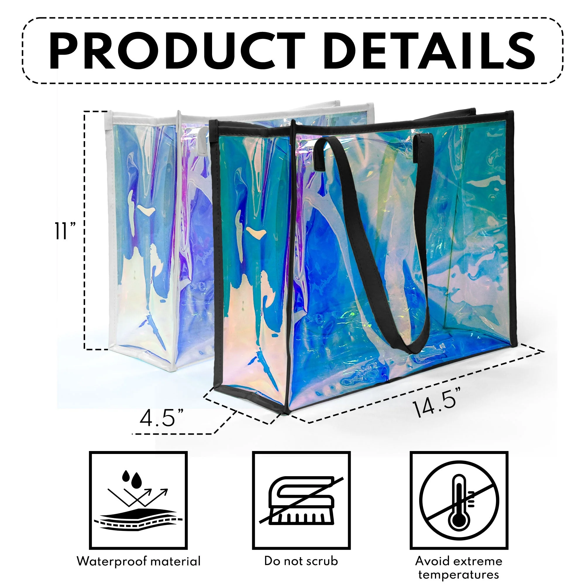 Dog Mom - Personalized Holographic Tote - Image 4