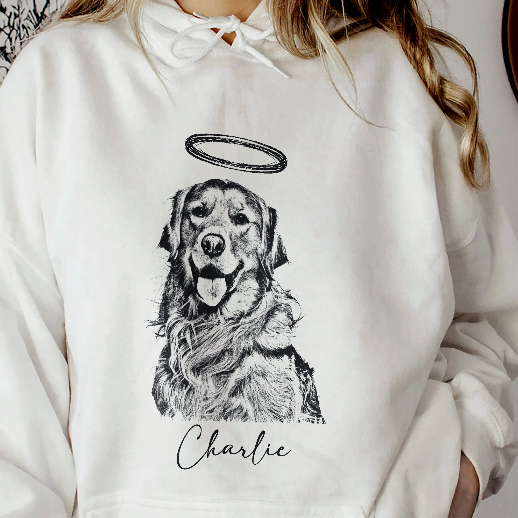 Dog Photo & Name Loss Of Dog - Personalized Photo Shirt - Image 9
