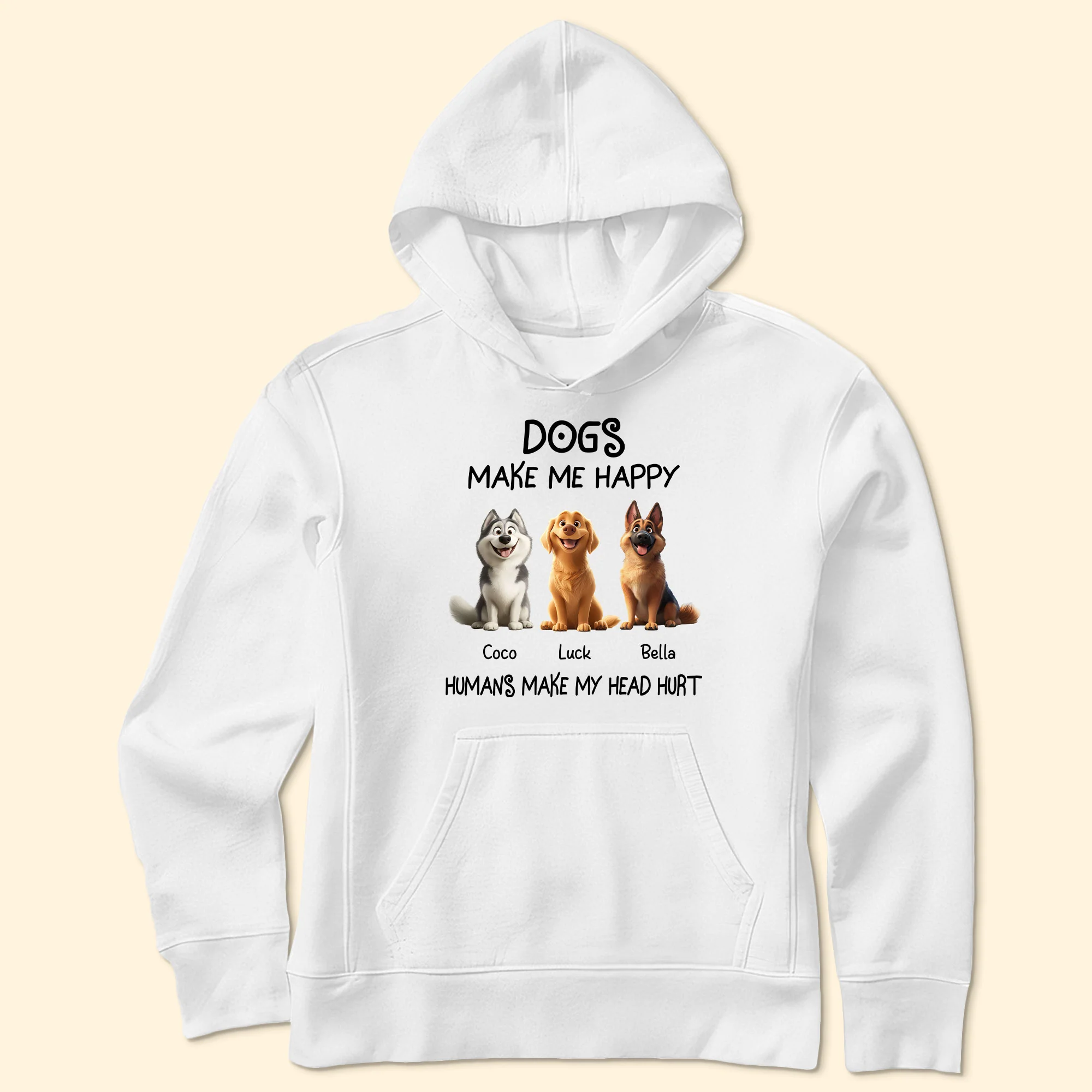 Dogs Make Me Happy - Personalized Shirt - Image 4
