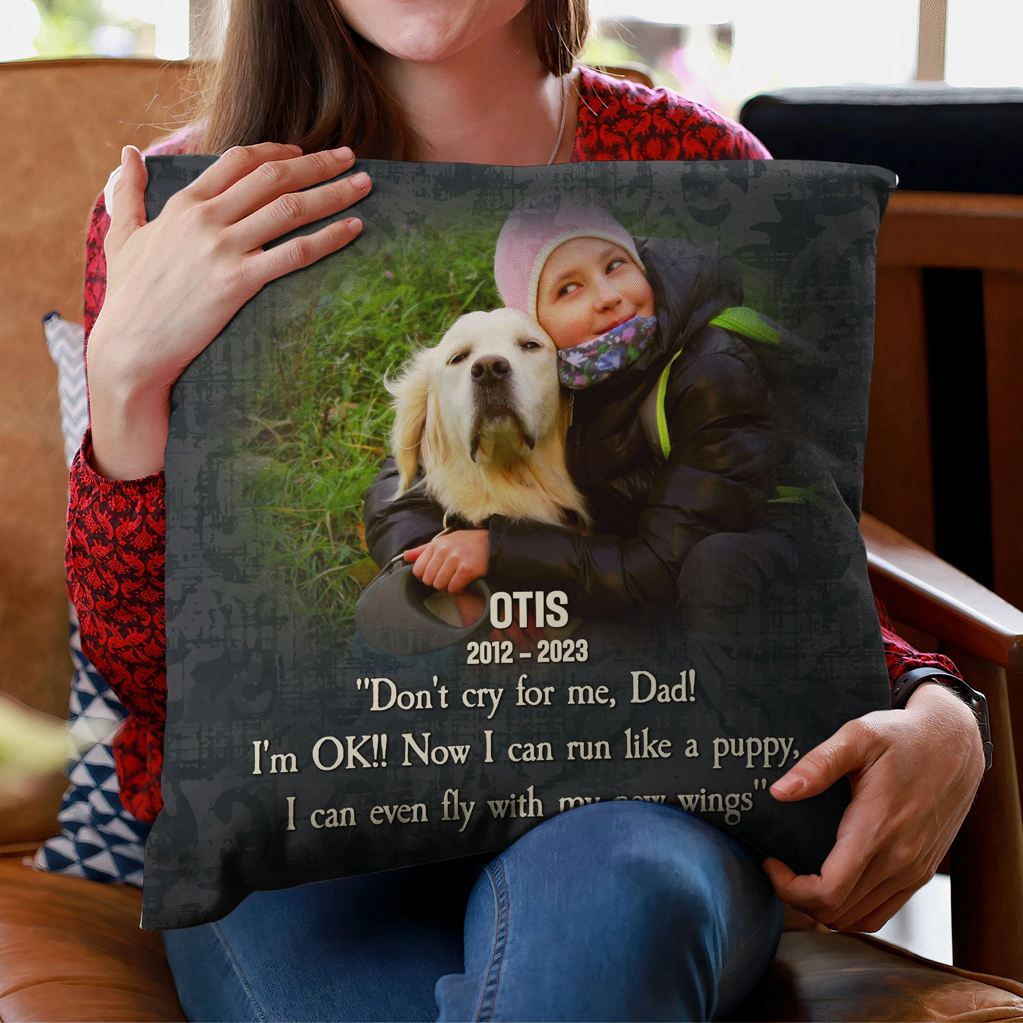 Don't Cry For Me, Mom - Personalized Photo Pillow (Insert Included) - Image 4