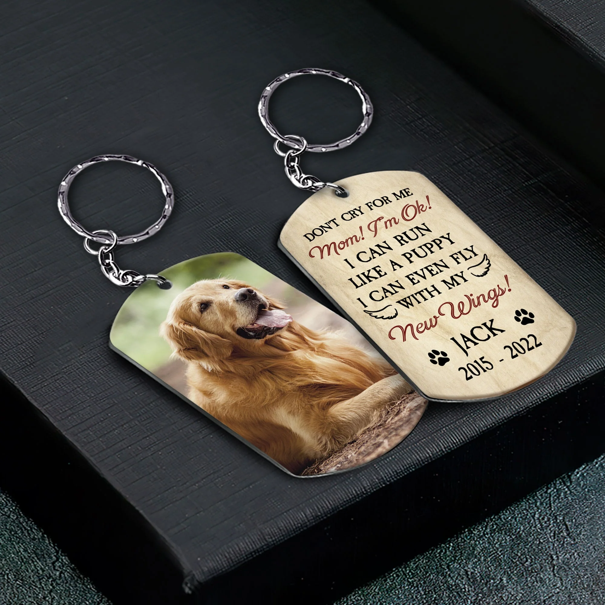 Don't Cry For Me - Personalized Photo Keychain - Image 3