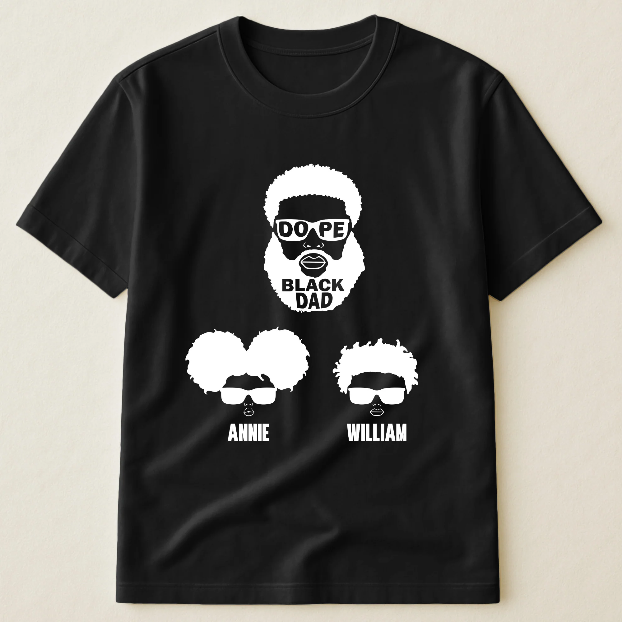 Dope Black Dad, Dope Black Father - Father's Day Gift - Personalized Shirt
