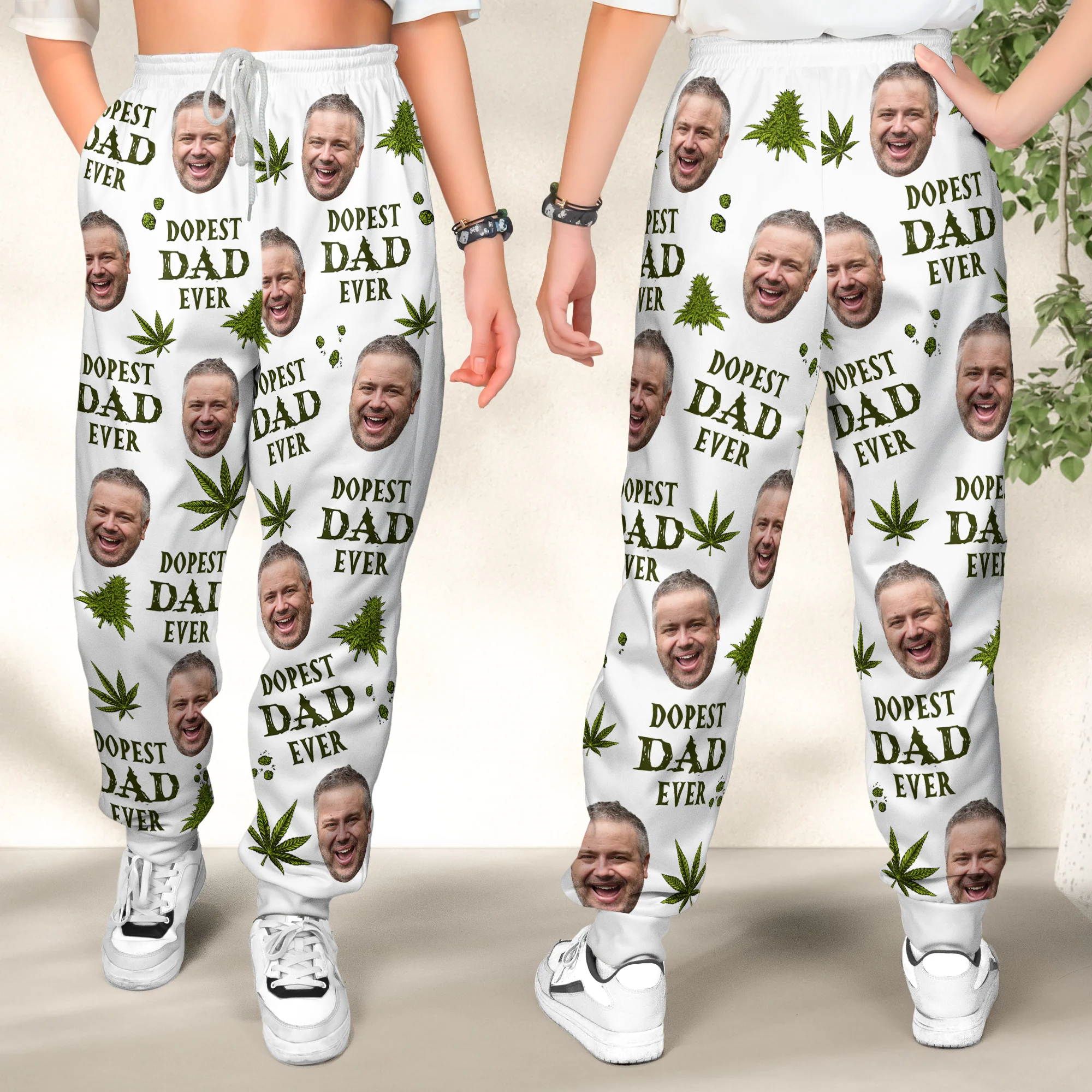 Dopest Dad Ever - Personalized Photo Sweatpants - Image 4