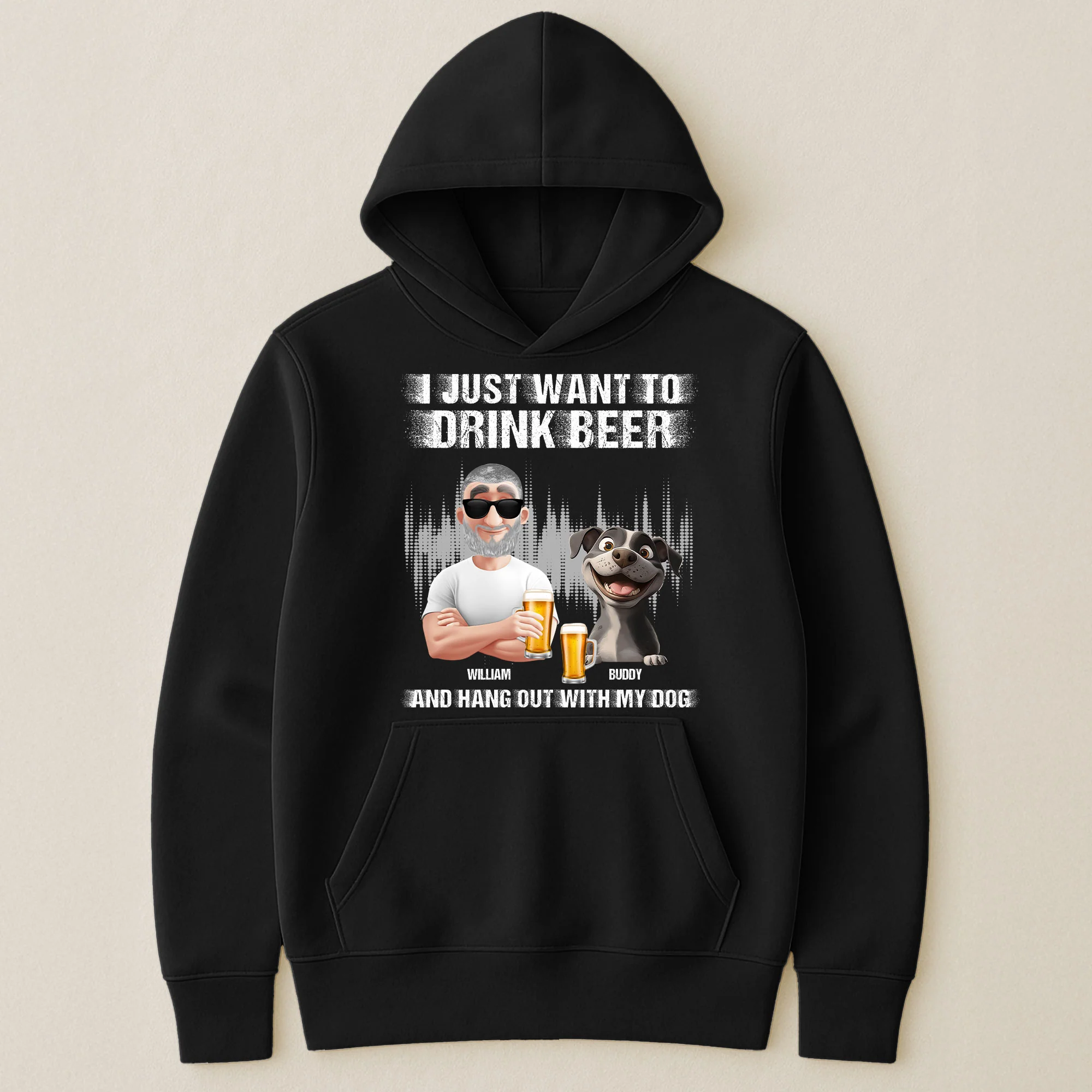 Drink Beer And Hang Out With My Dog - Personalized Shirt - Image 5