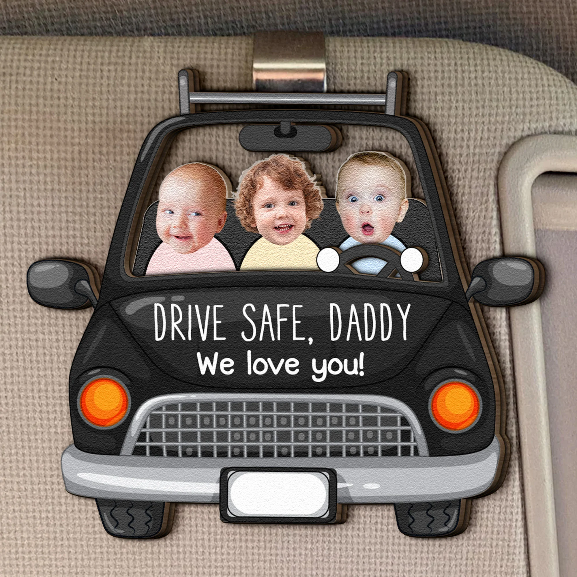 Drive Safe Daddy Version Funny - Custom Photo Gift Set - Image 5
