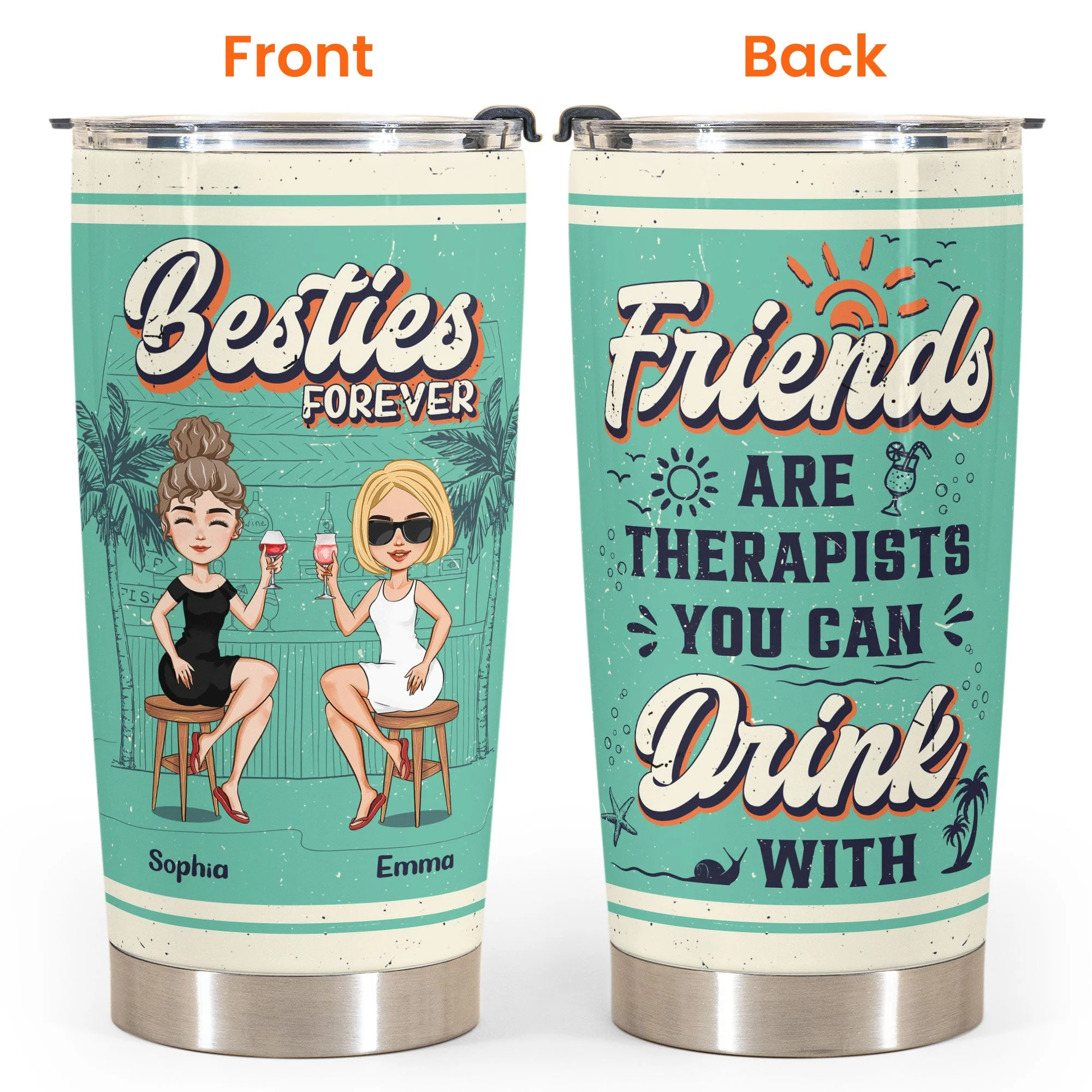 Drunk Stories Are Forever - Personalized Tumbler Cup - Image 4