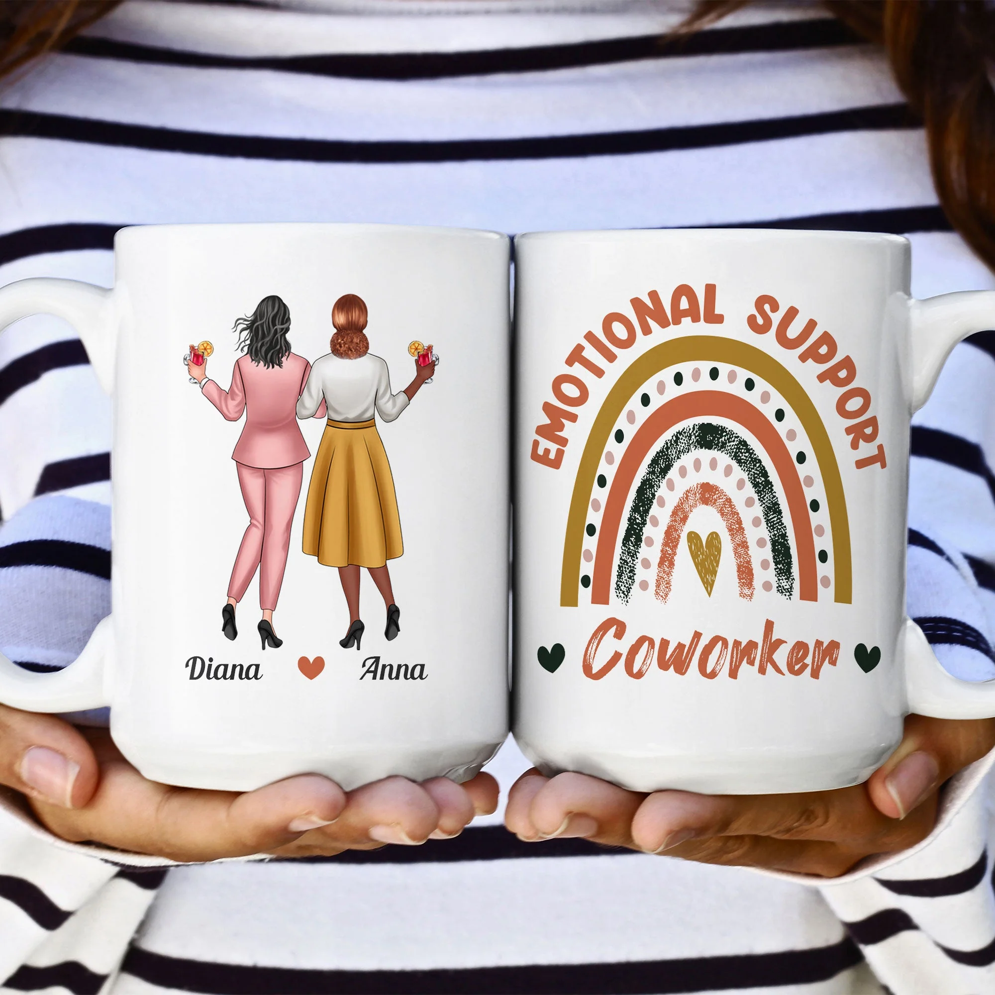 Emotional Support Coworker - Personalized Mug - Image 8