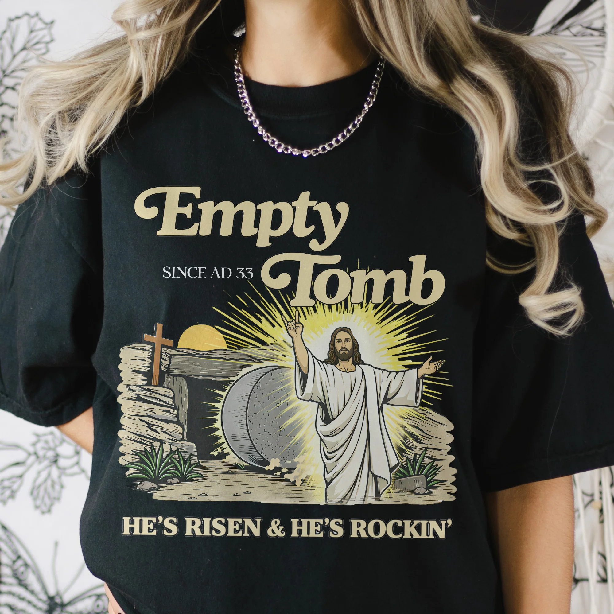 Empty Tomb For Easter Season - Personalized Shirt - Image 3