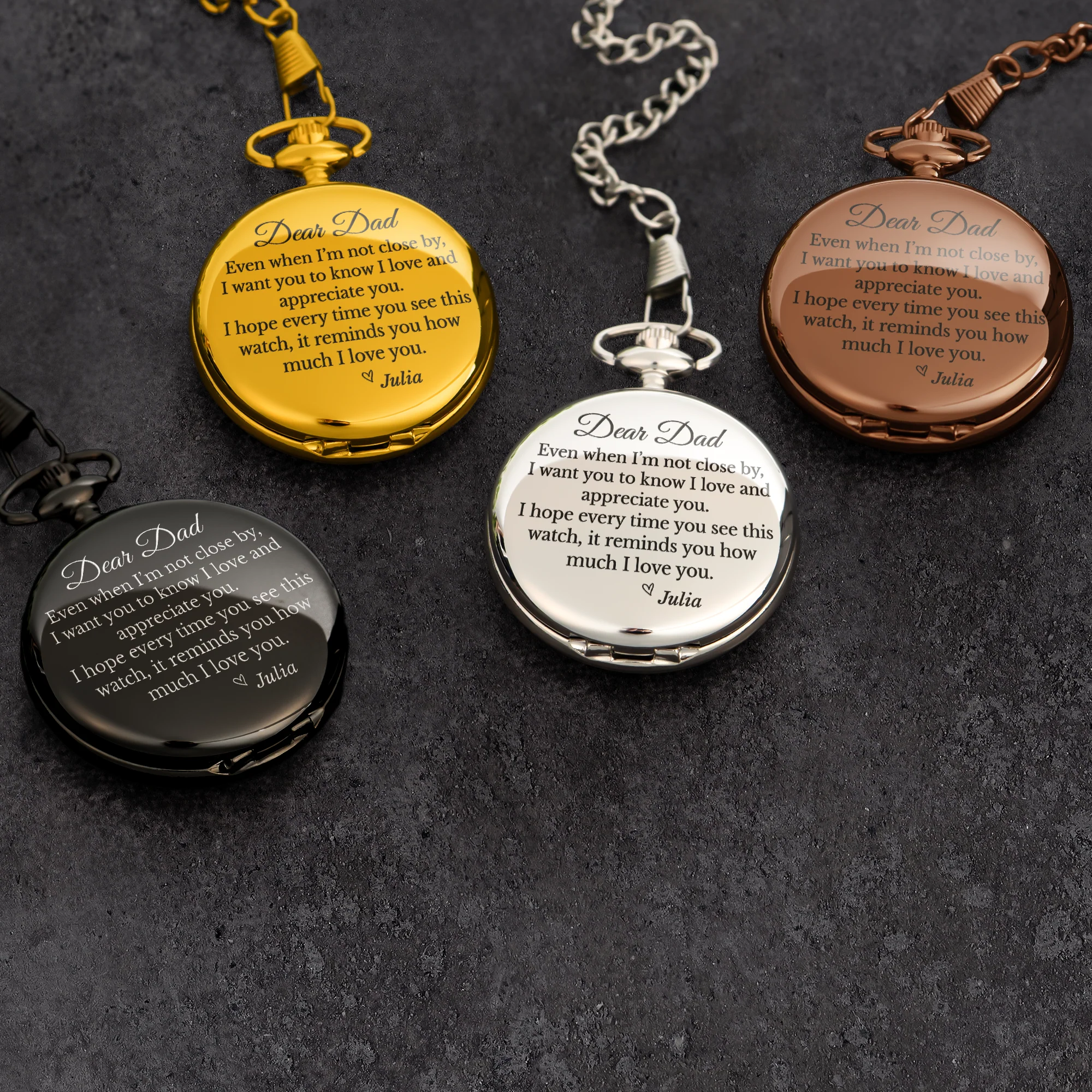 Even When I’m Not Close By - Personalized Pocket Watch - Image 3