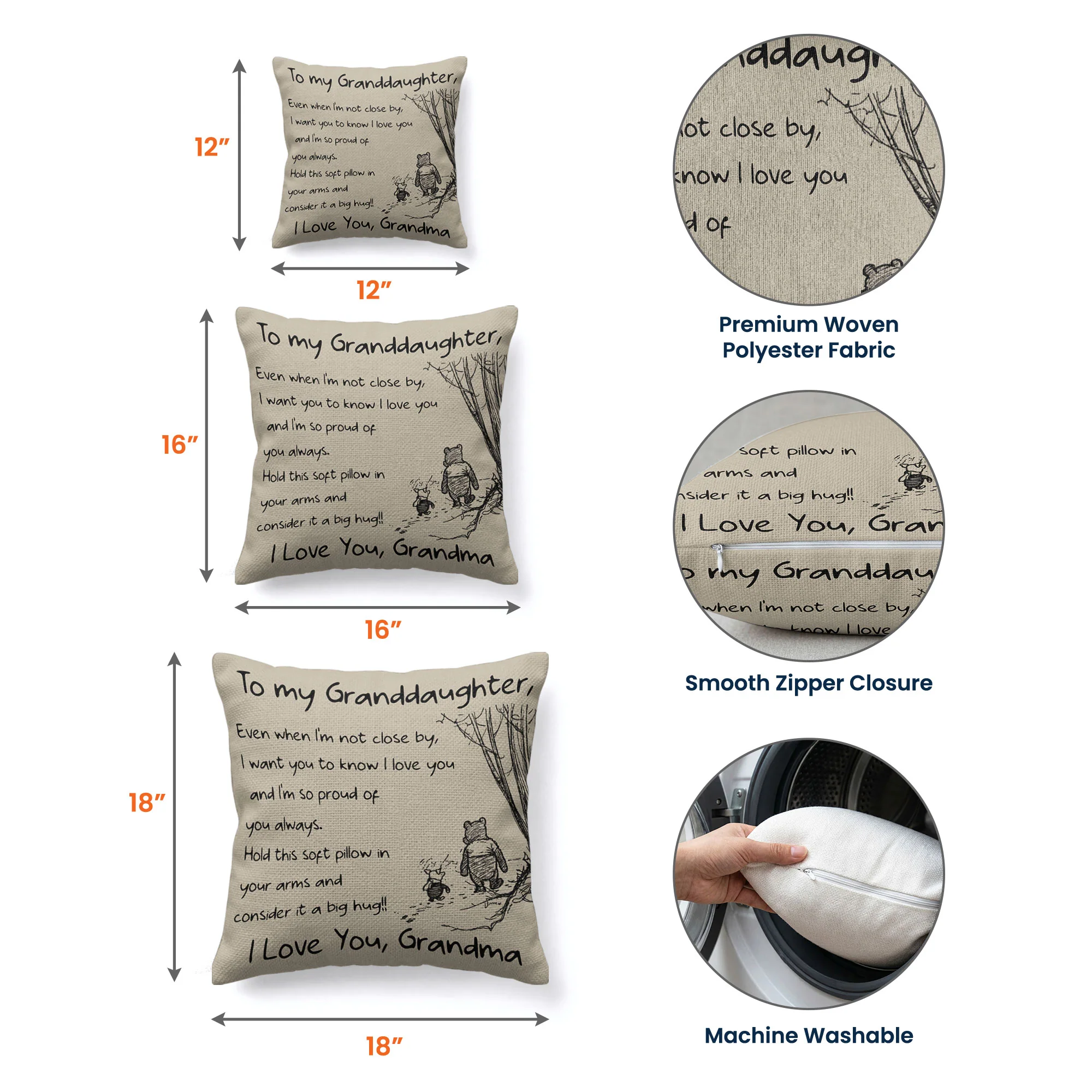 Even When I'm Not Close Gift For Kid - Personalized Pillow Cover - Image 5