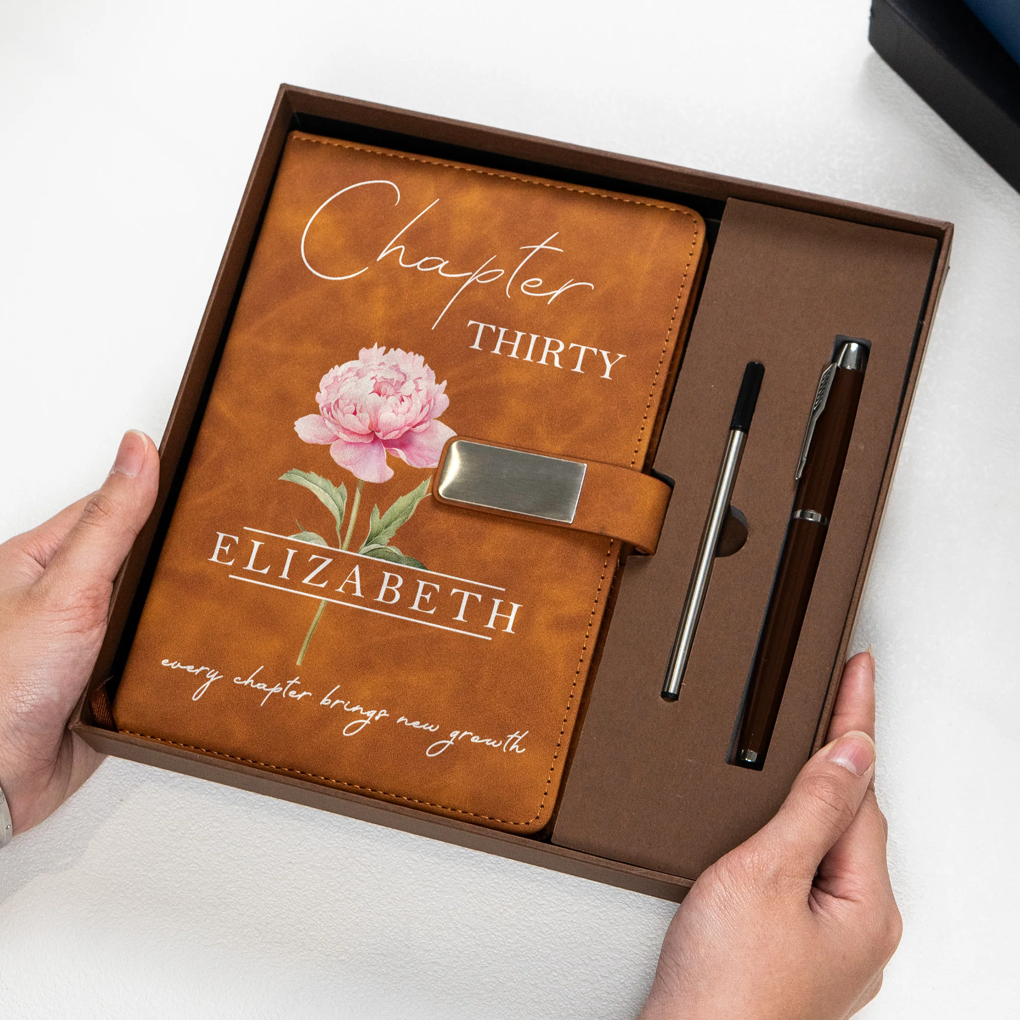 Every Chapter Brings New Growth Birthday Gift For Her - Personalized Notebook Set - Image 3
