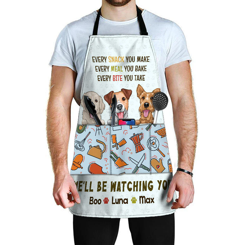 Every Snack You Make Every Meal You Bake - Personalized Apron With Pocket - Image 4