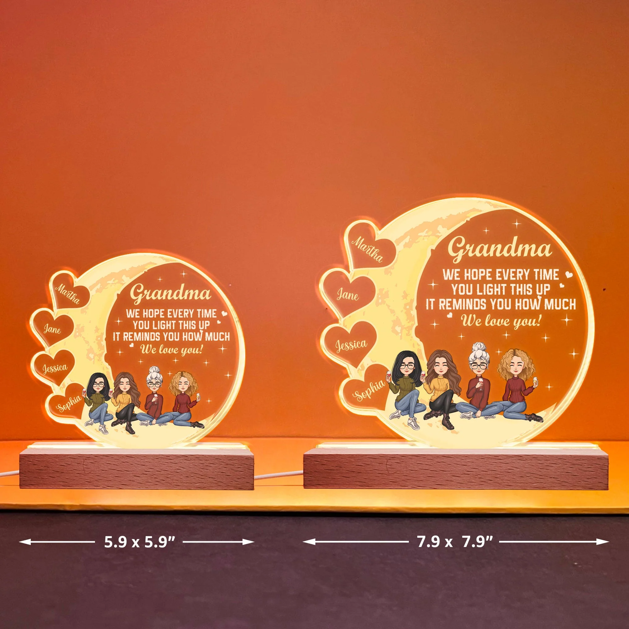Every Time You Light This Up It Reminds You How Much We Love You - Personalized LED Light - Image 6