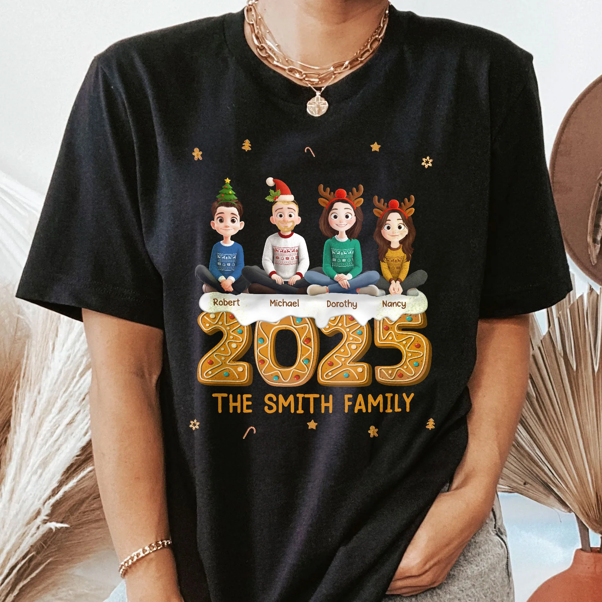Family 2025 - Gingerbread Version - Personalized Shirt - Image 2