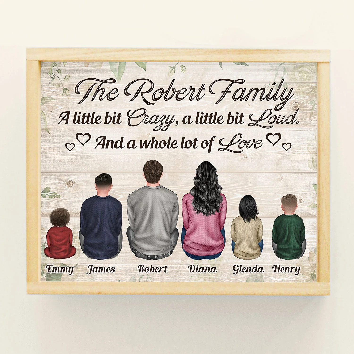 Family - A Whole Lot Of Love - Personalized Poster - Birthday Gift For Family Members - Image 3