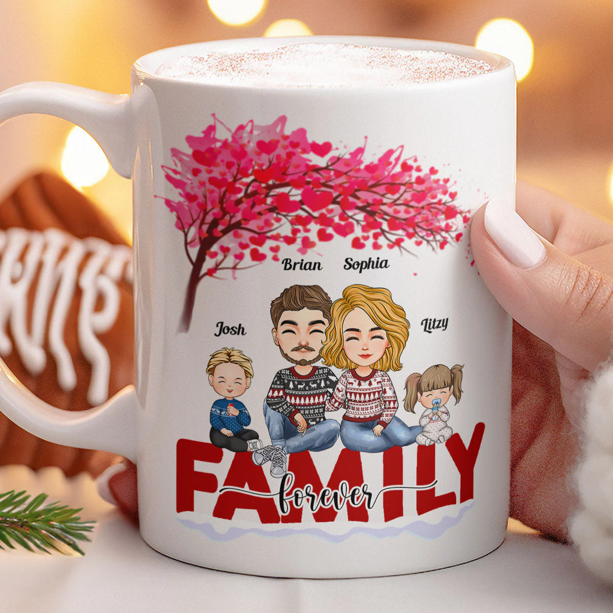 Family Forever - New Version - Personalized Mug - Image 2