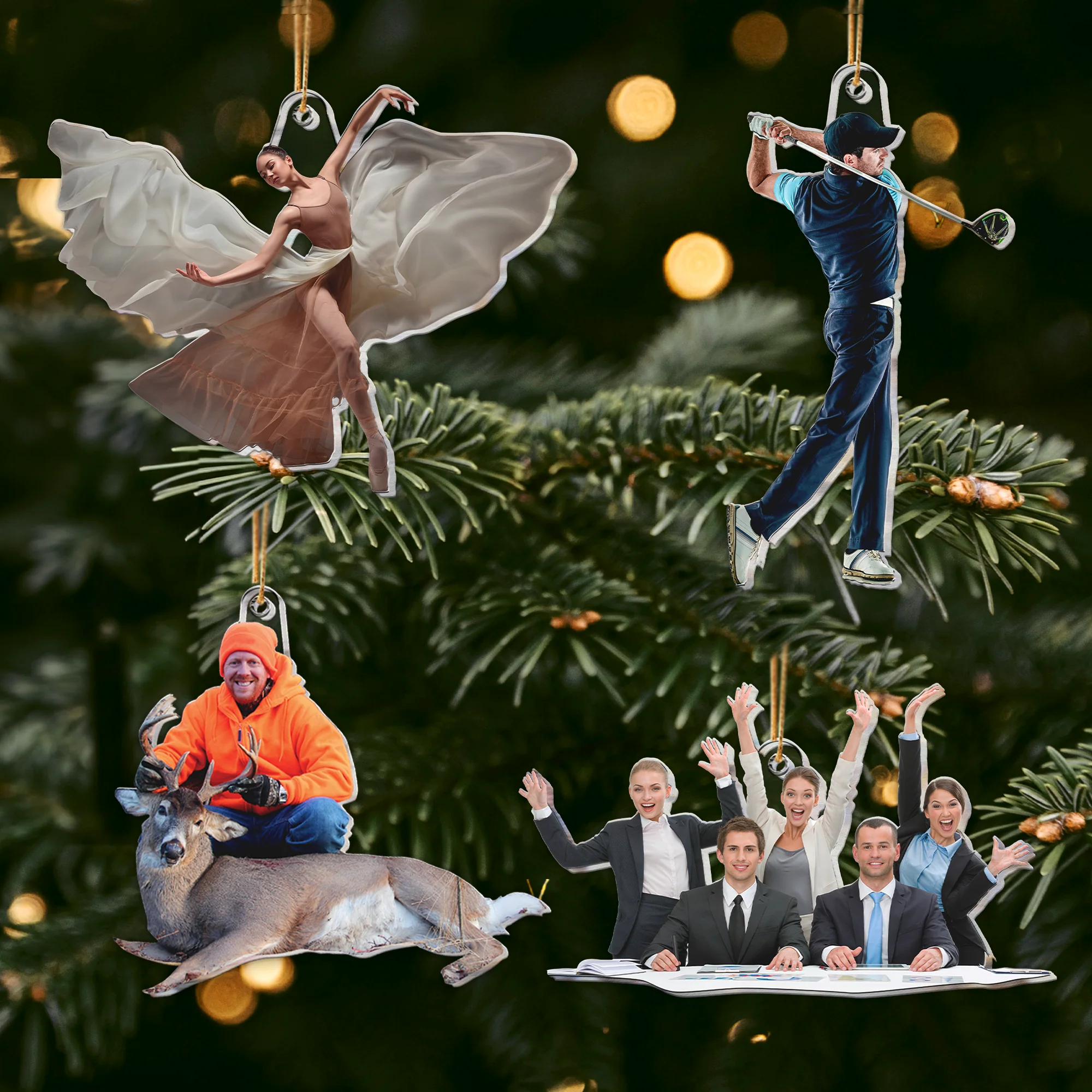 Family Gift - Personalized Family Photo Ornament - Image 2