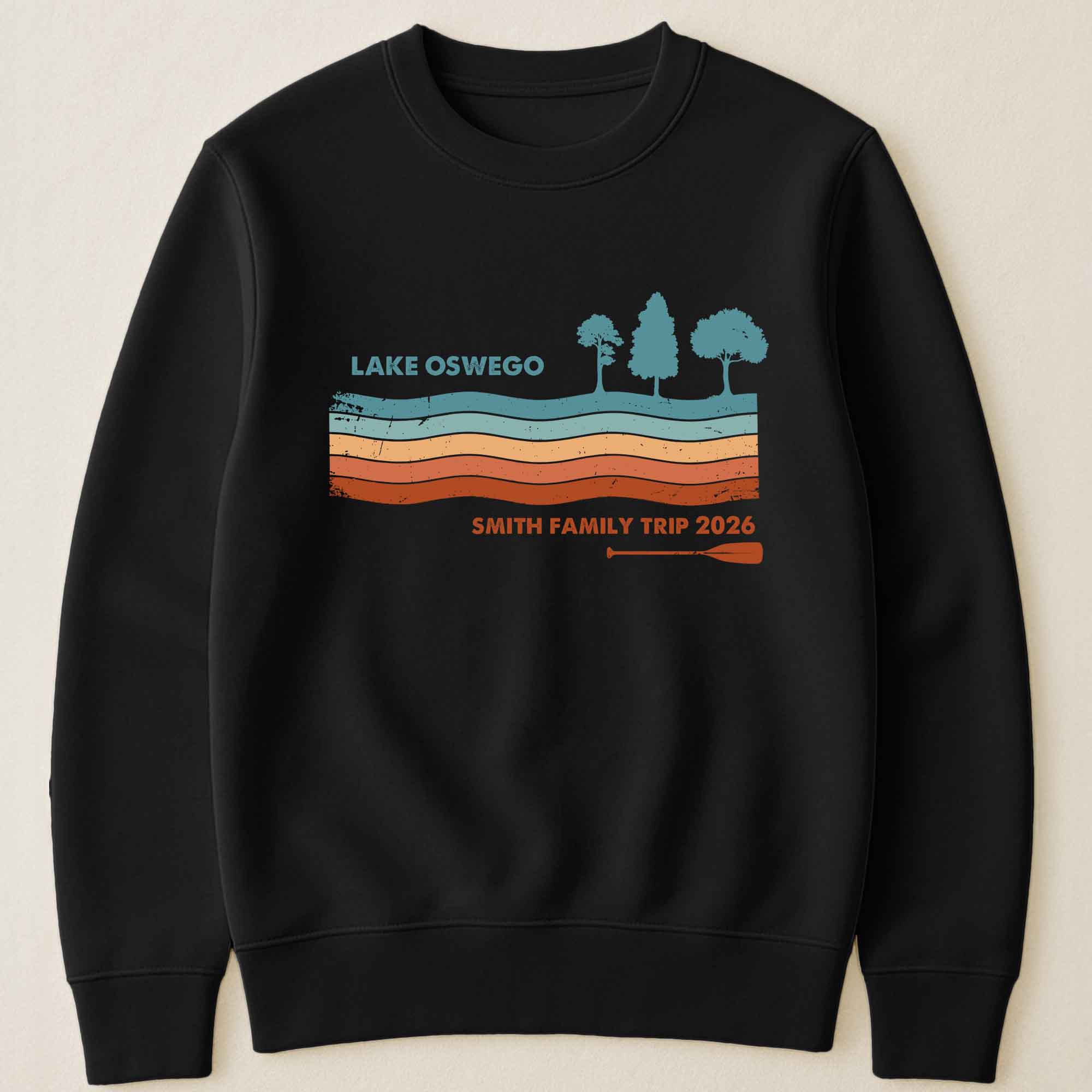 Family Lake Trip Retro, Family Matching Camping - Personalized Shirt - Image 3