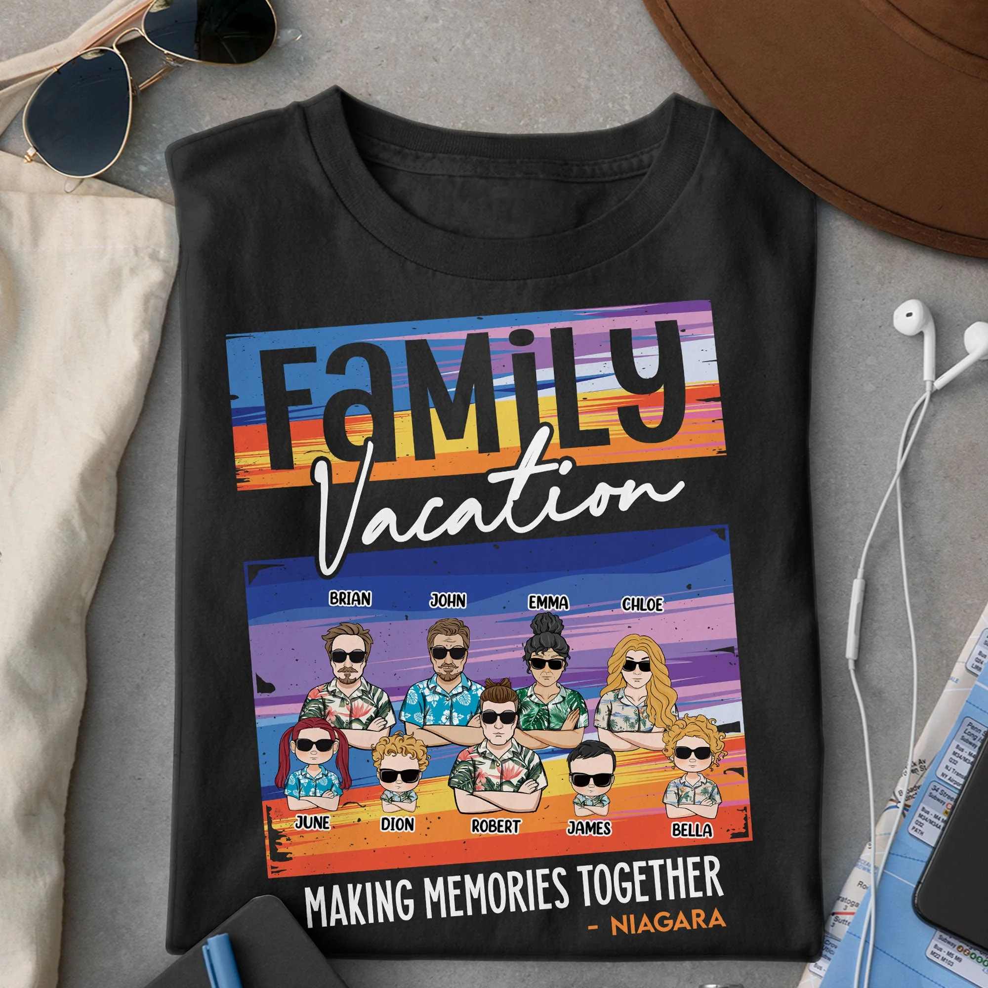 Family Making Memories Together - Personalized Shirt - Image 2