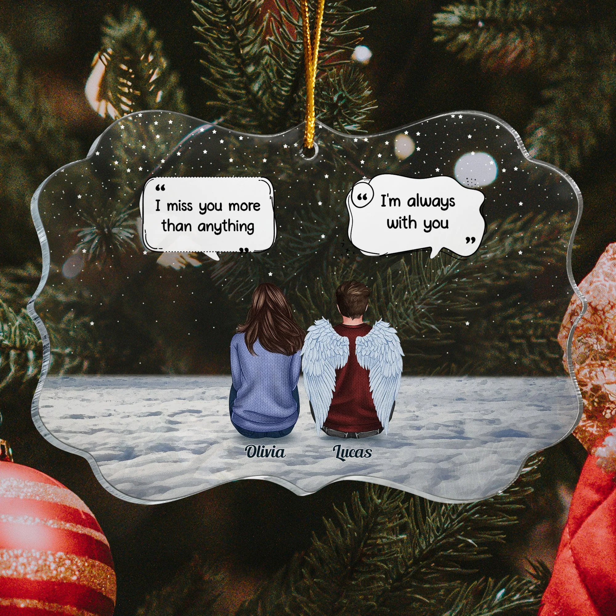 Family Memorial - Personalized Memorial Ornament - Image 3