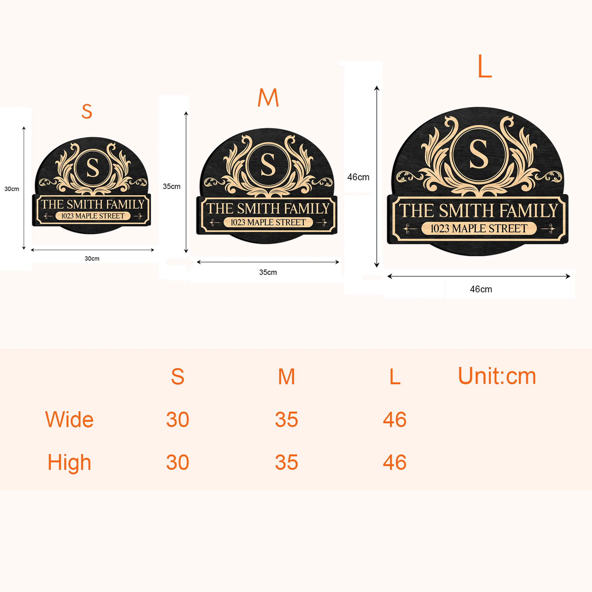 Family Monogram - Personalized Wood Sign - Image 4
