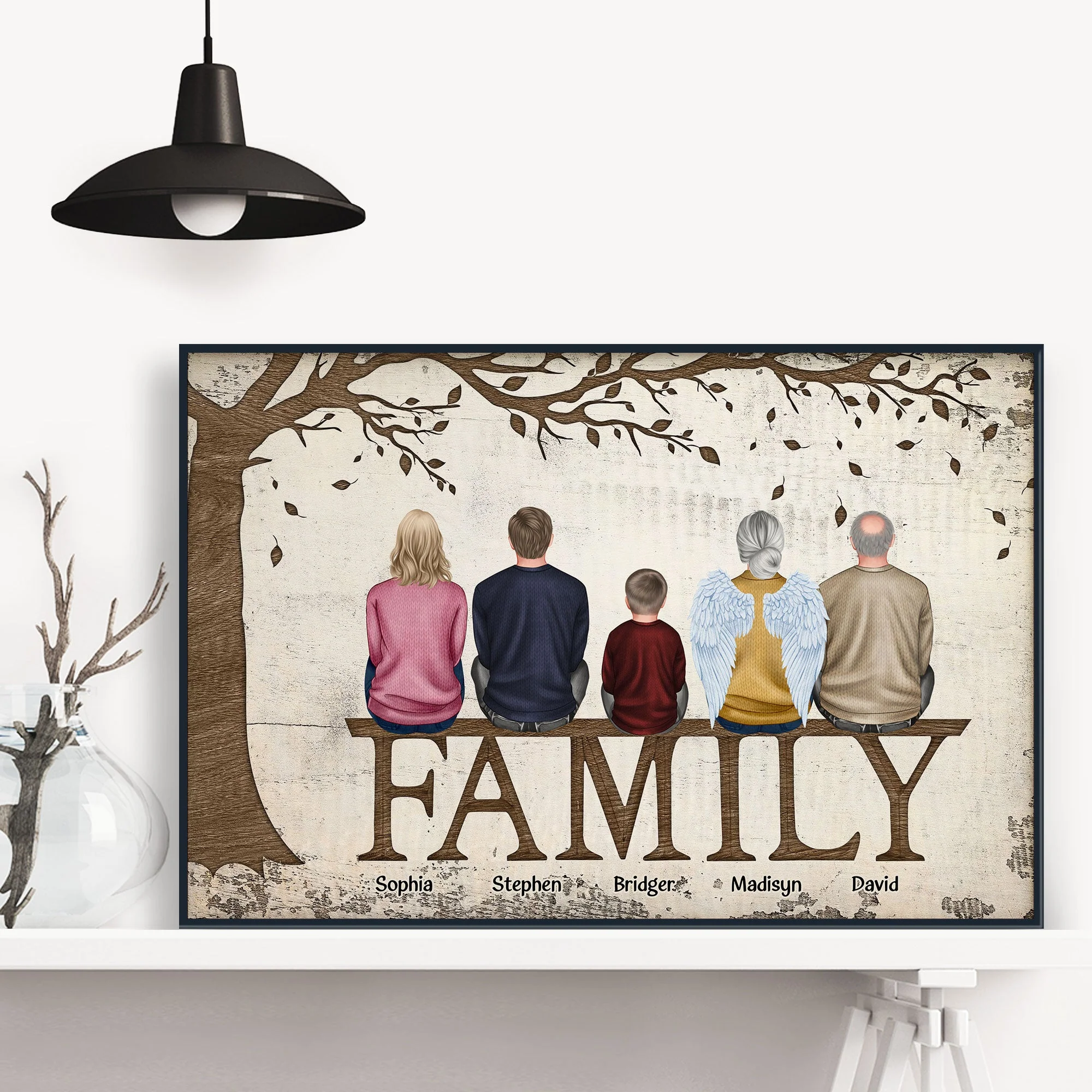 Family - New Version - Personalized Poster/Wrapped Canvas - Image 2