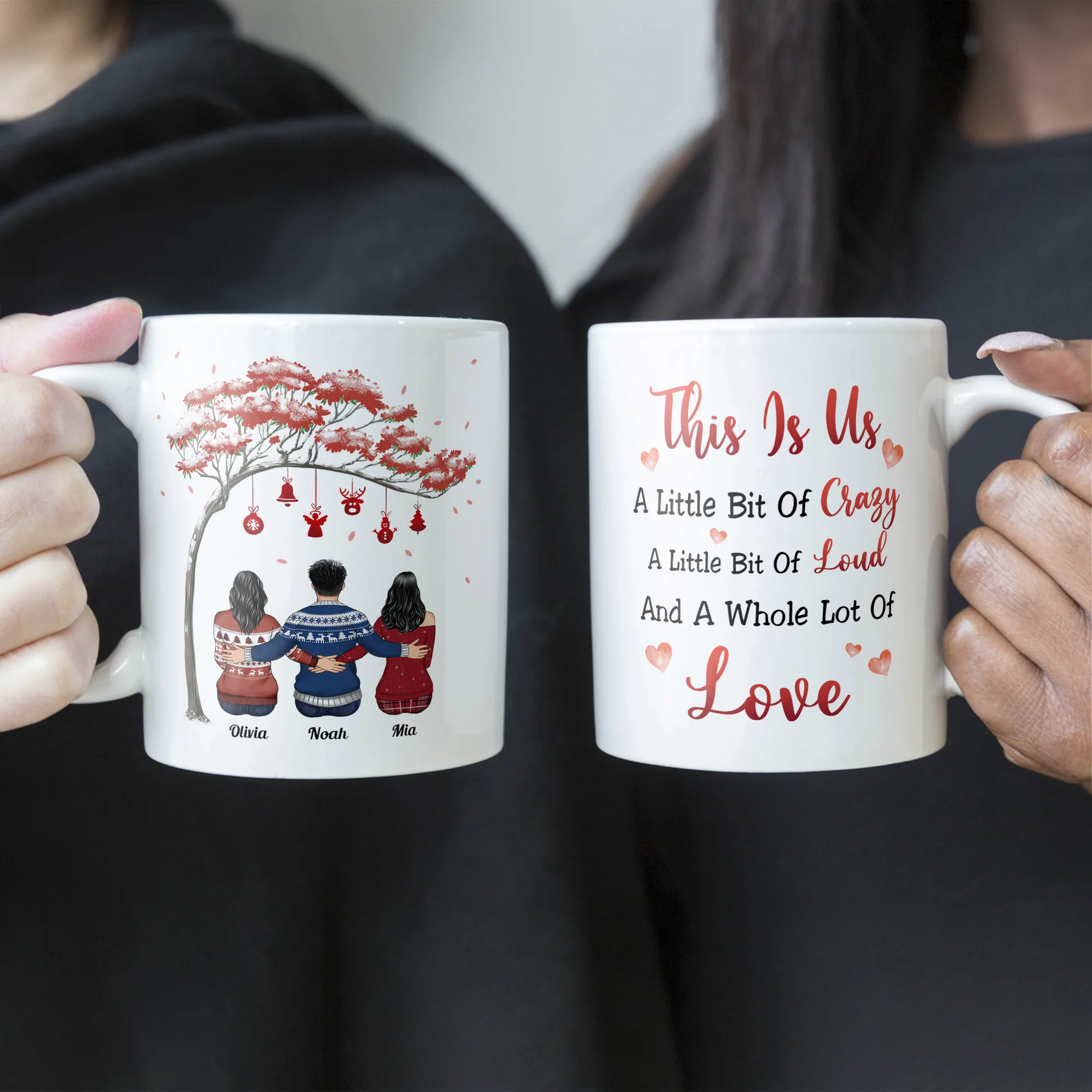 Family Where Life Begins & Love Never Ends - Personalized Mug - Christmas Gift For Family Members - Image 5