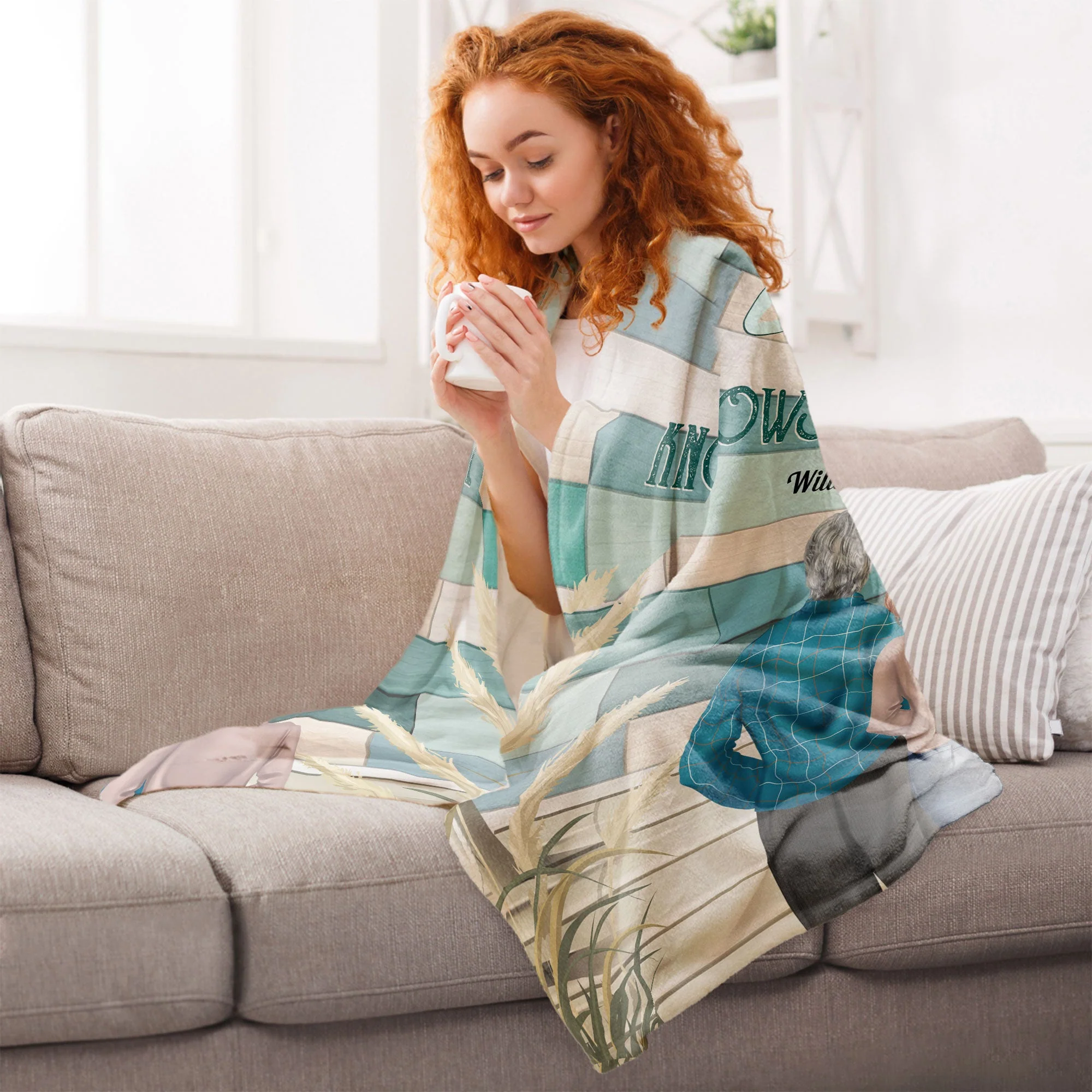 Father And Daughter - Personalized Blanket - Image 7