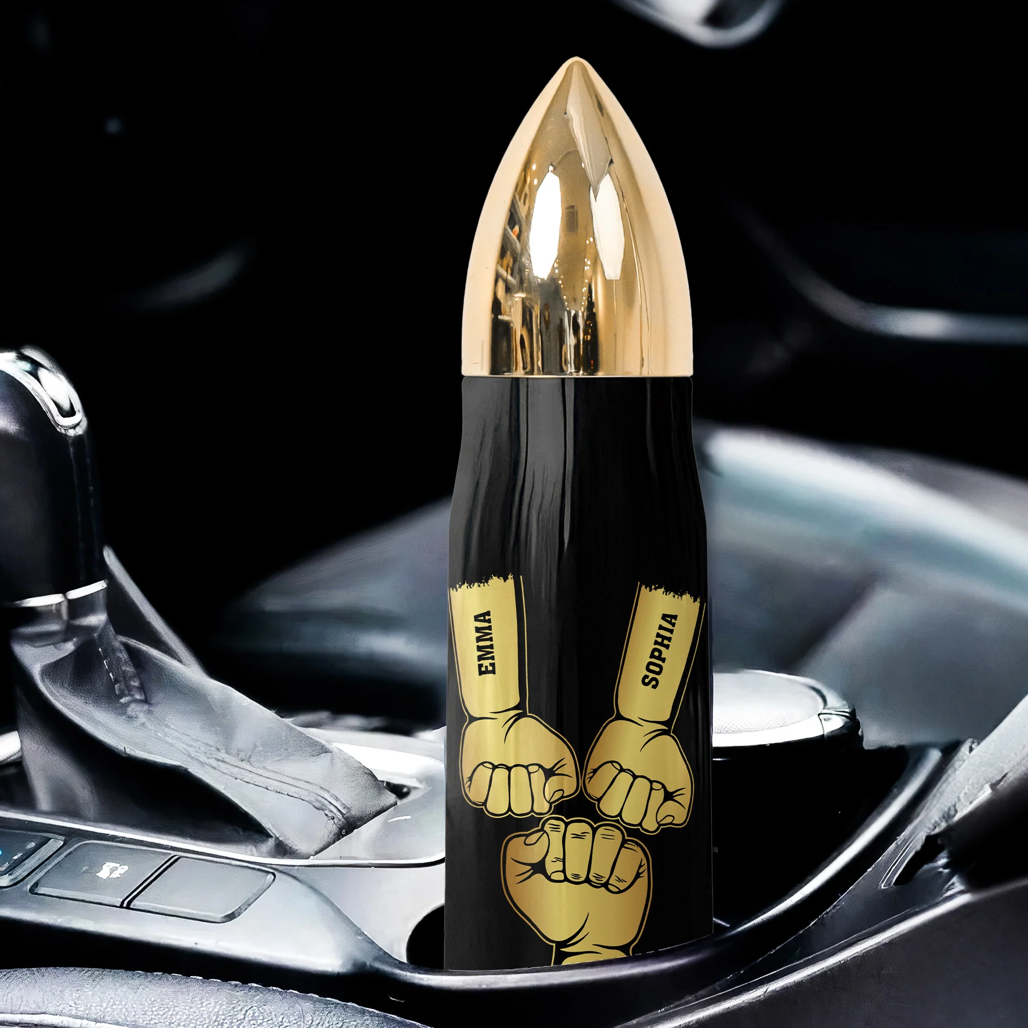 Father & Daughters #Unbreakablebond - Personalized Bullet Tumbler - Image 4