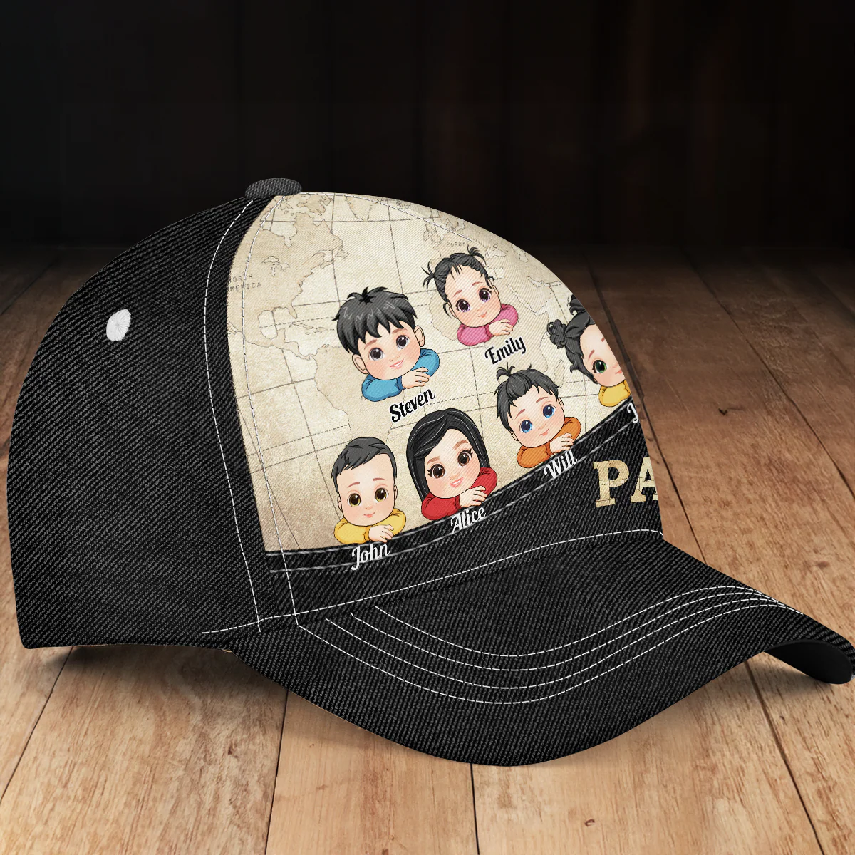 Father’s Day Gift For Papa - Personalized Classic Cap - Image 4
