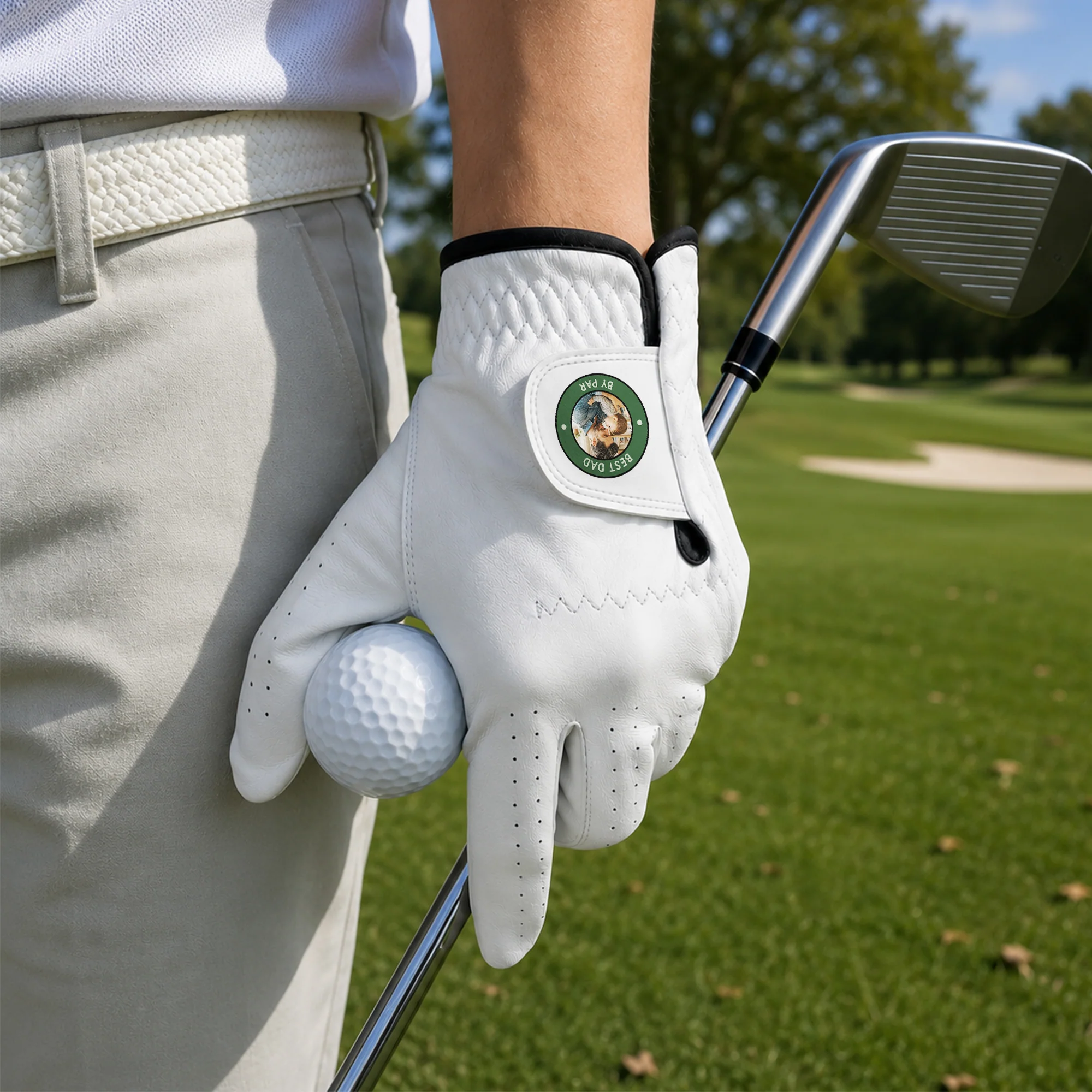 Father's Day Gift, I Love You To The Rough And Back - Personalized Golf Glove - Image 3