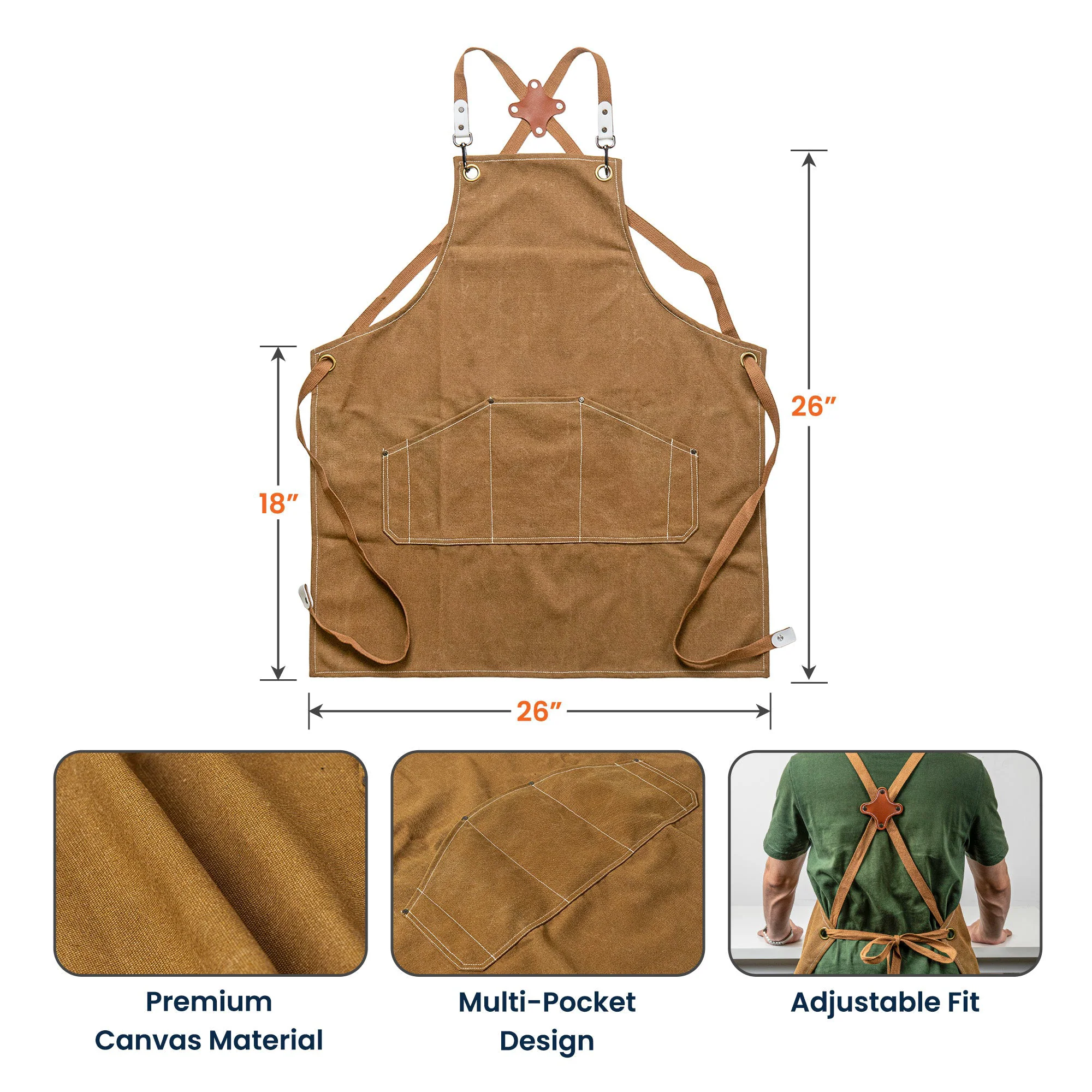 Father's Day Gifts, Everything Tastes Better When Grandpa, Dad Grills It - Personalized Apron - Image 6