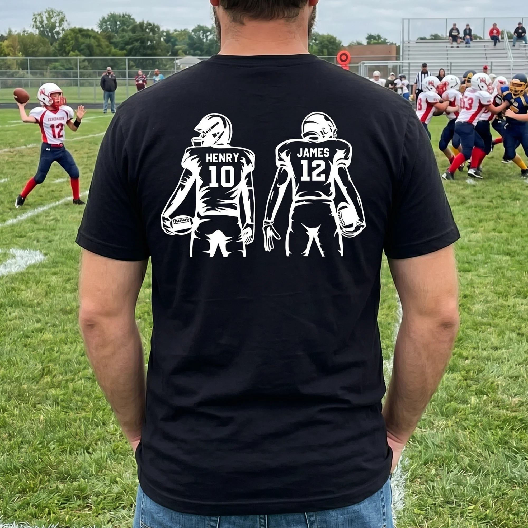 Father's Day Gifts For Football Dad, Grandpa - Personalized Shirt - Image 5