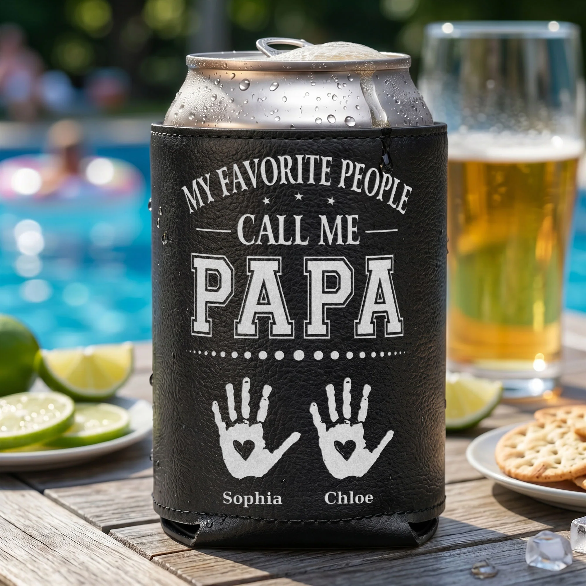 Father's Day Gifts, Legend, Husband, Dad And Grandpa - Usa Version - Personalized Can Cooler - Image 4