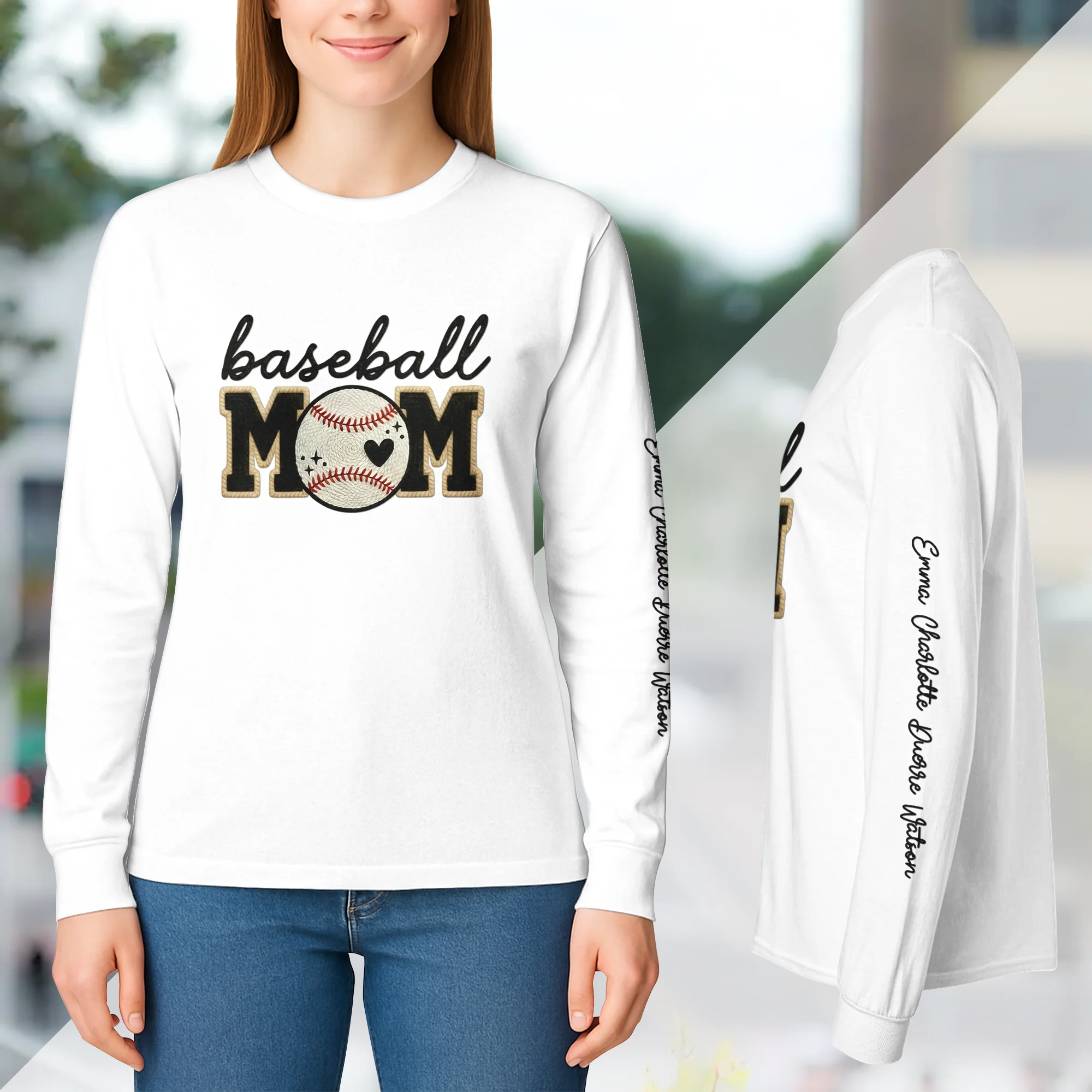 Faux Yarn Print Sport Mom - Custom Shirt - Image 6