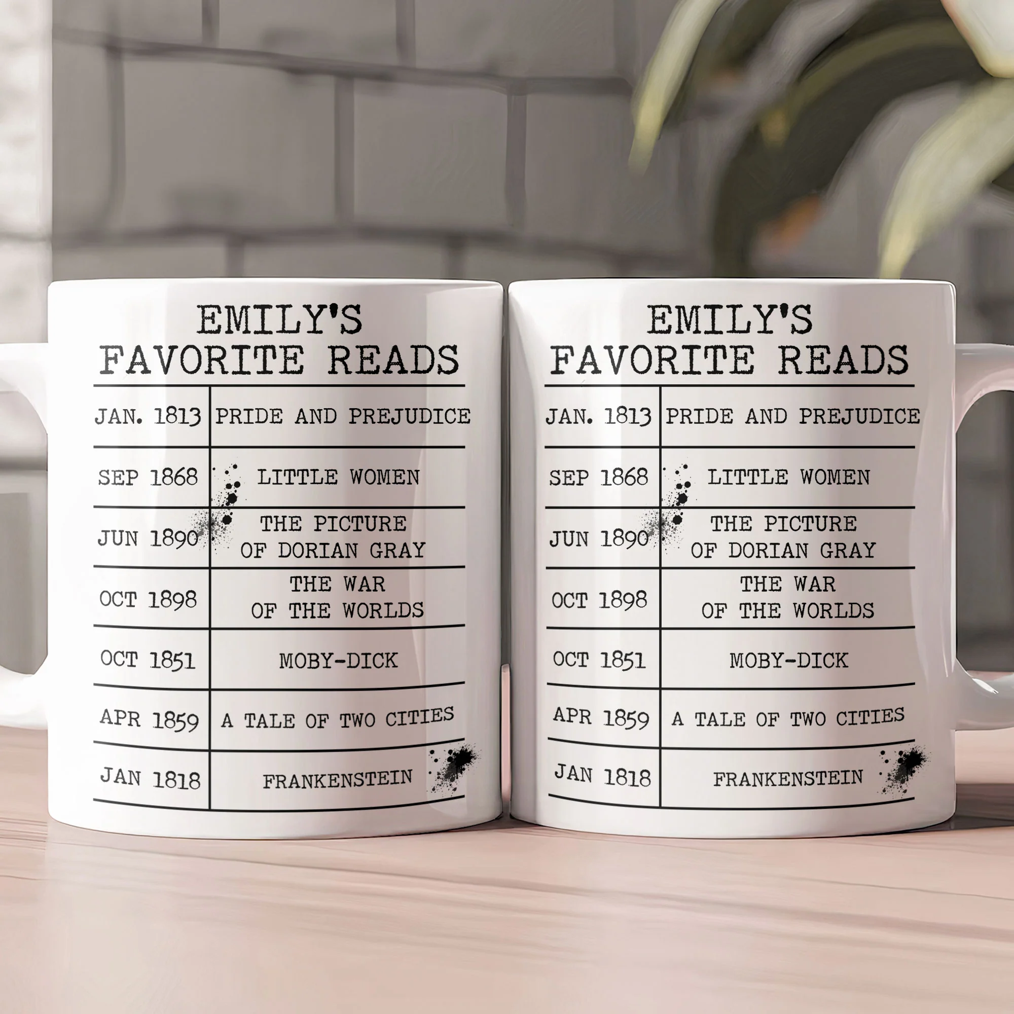 Favorite Reads, Custom Favorite Books - Personalized Mug - Image 3