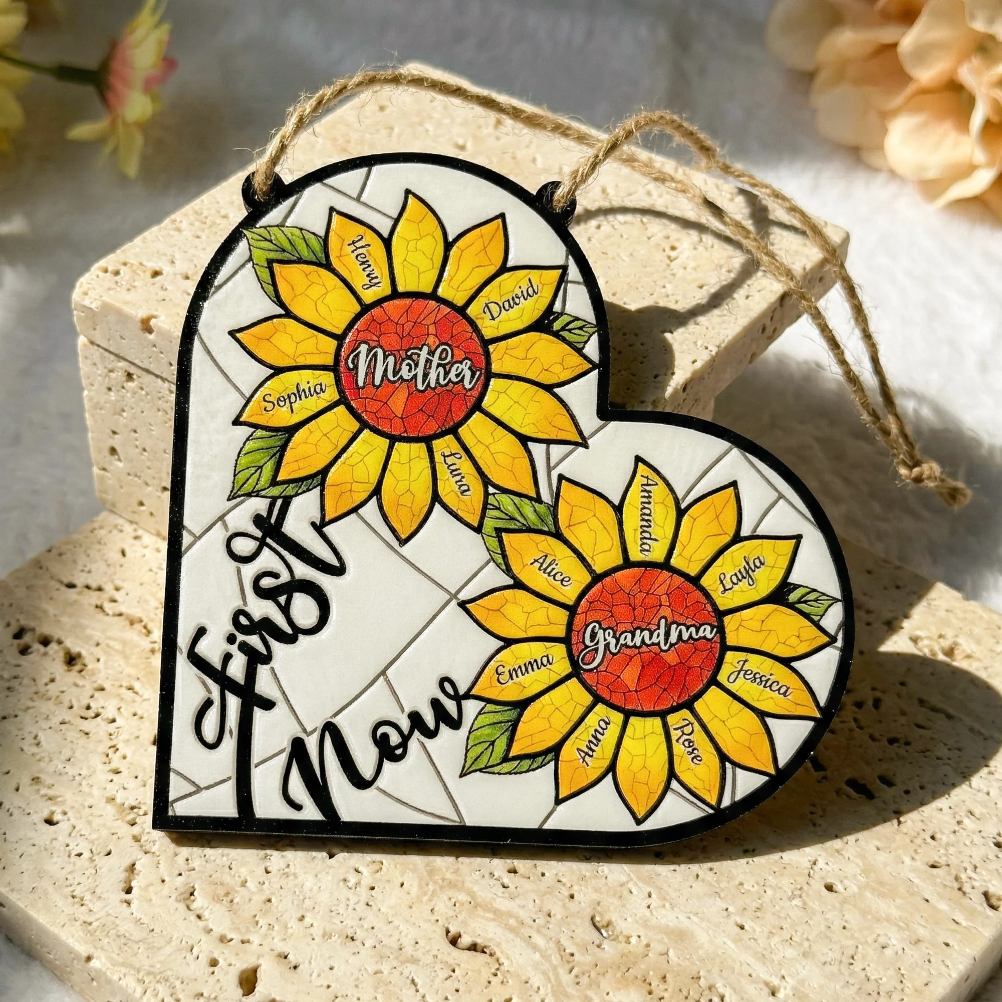 First Mom Now Grandma - Personalized Wood Sign - Image 2
