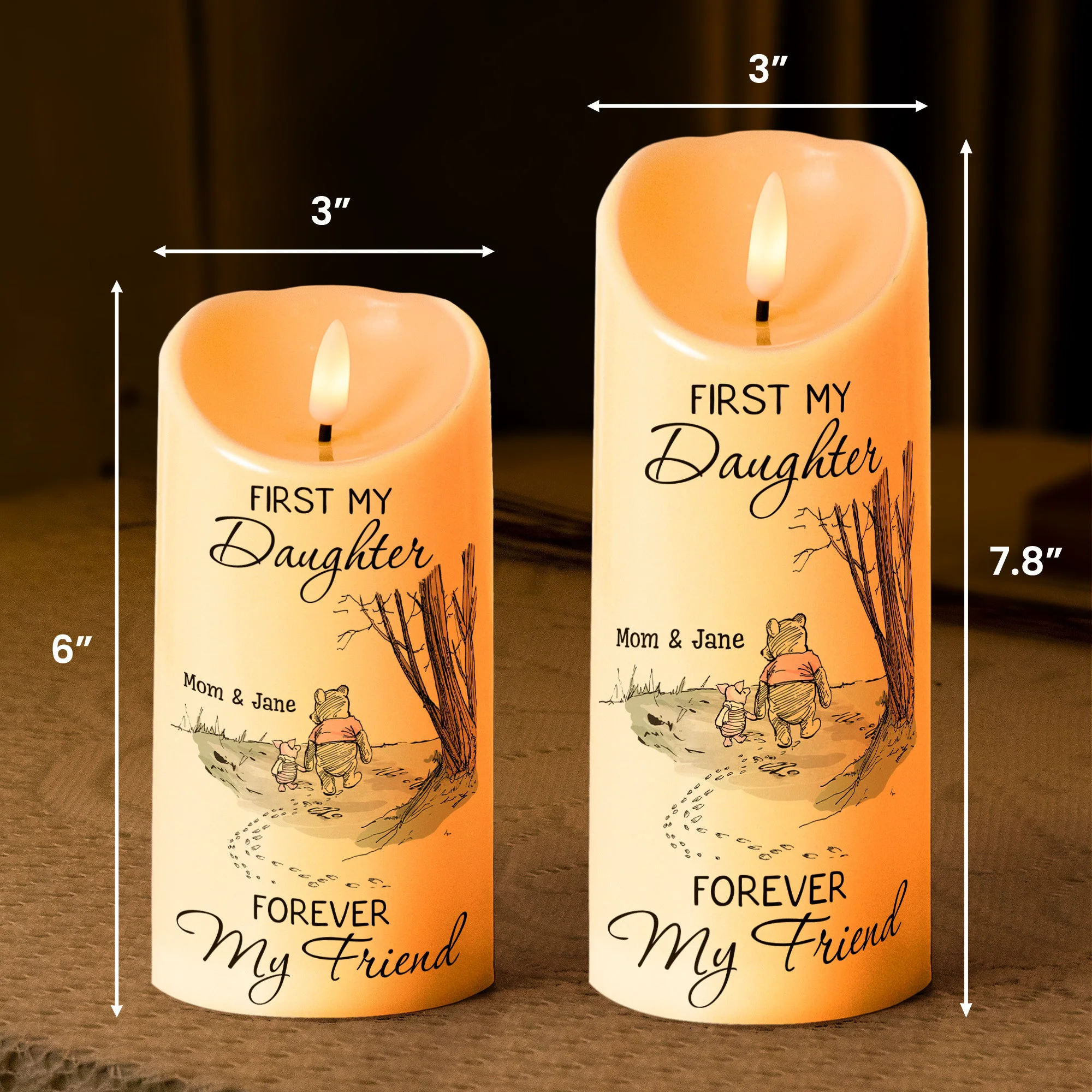First My Daughter Forever My Friend Gift For Daughter, Niece - Personalized Candles - Image 5
