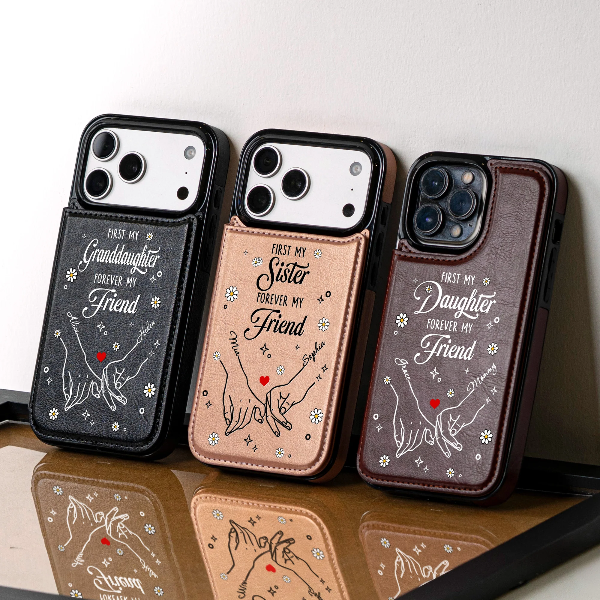 First My Daughter, Forever My Friend - Personalized Phone Case - Image 4