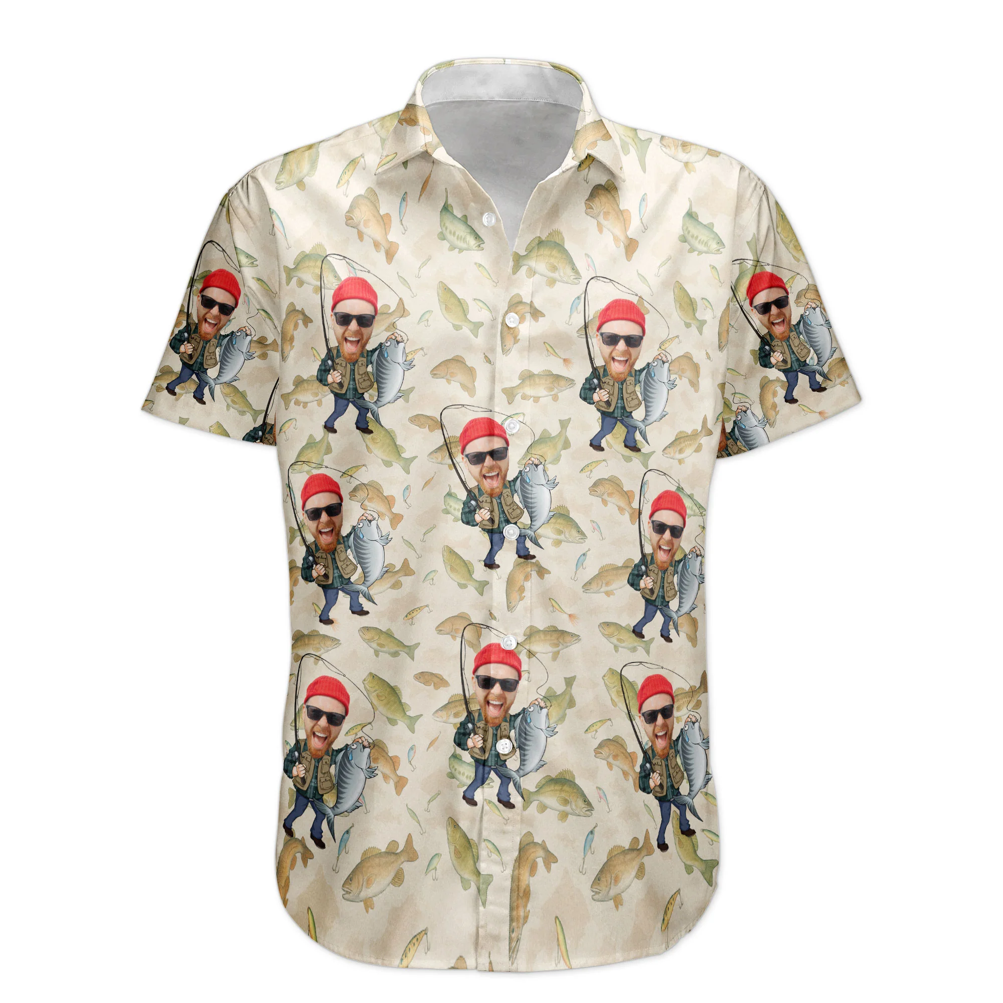 Fishing Man - New Version - Personalized Photo Hawaiian Shirt - Image 5