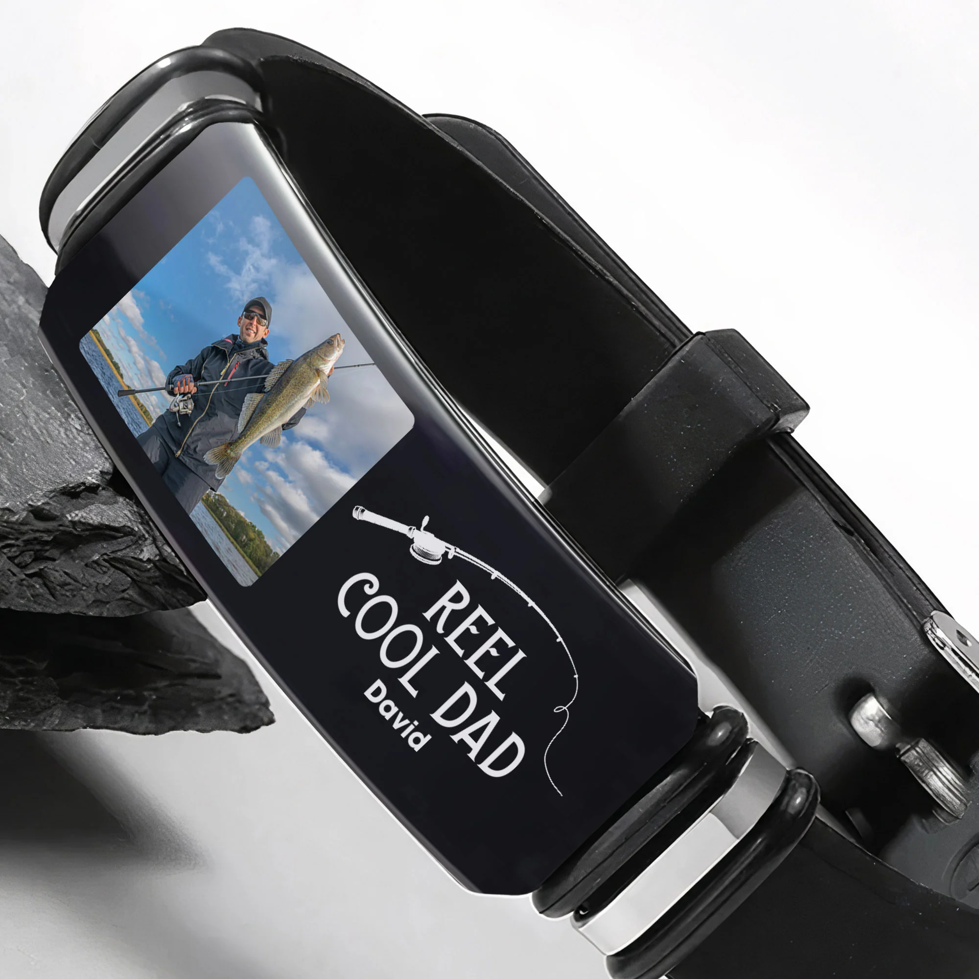 Fishing Reel Cool Dad Father's Day Gift For Men Grandpa - Personalized Photo Bracelet - Image 5