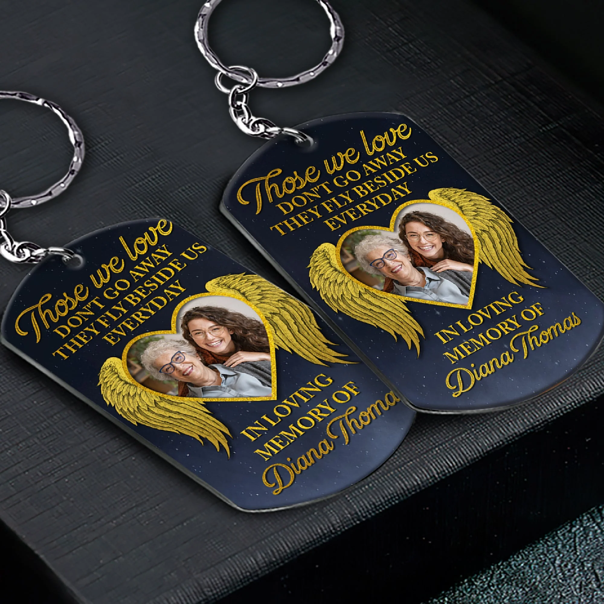 Fly Beside Us - Personalized Photo Keychain - Image 4