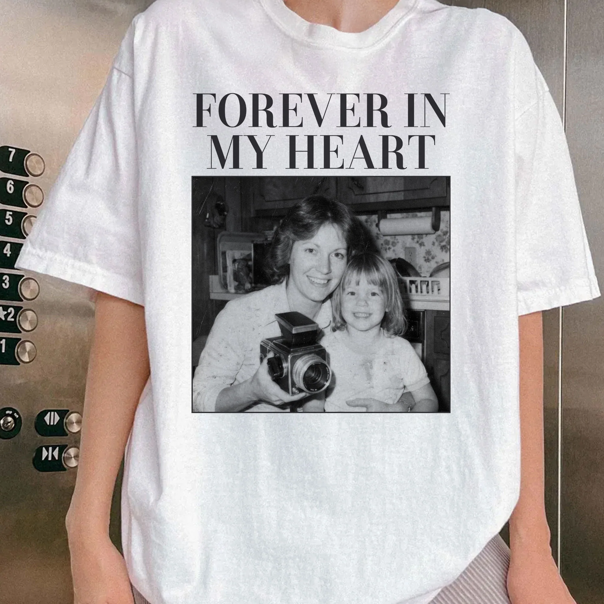 Forever In My Heart - Personalized Photo Comfort Tee - Image 4