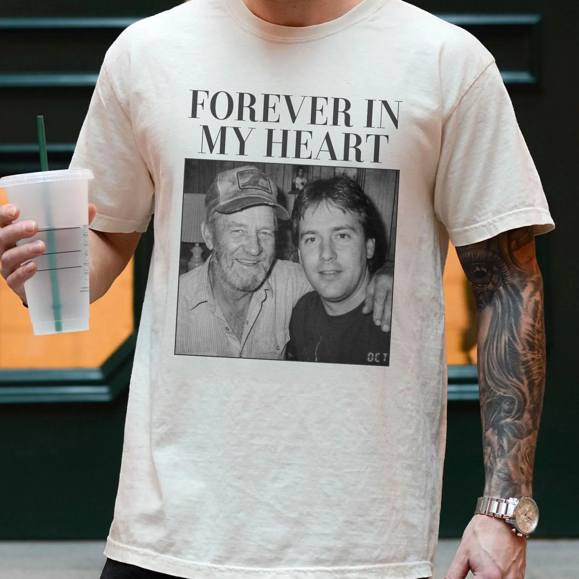 Forever In My Heart - Personalized Photo Comfort Tee - Image 5