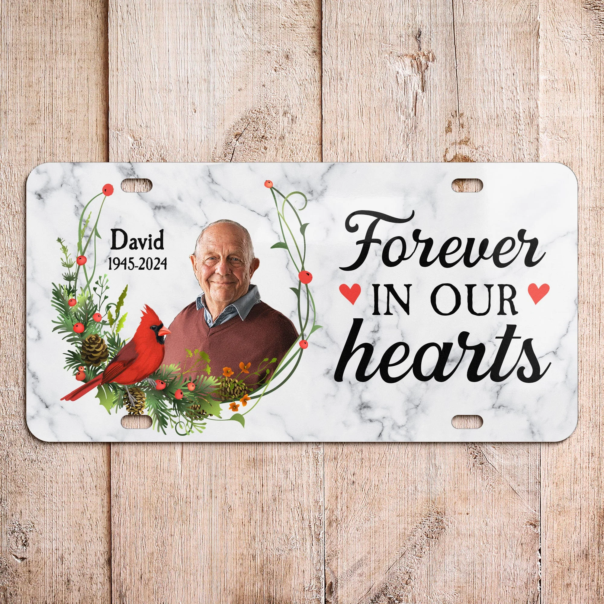 Forever In Our Hearts - Custom Photo License Plate - Image 6