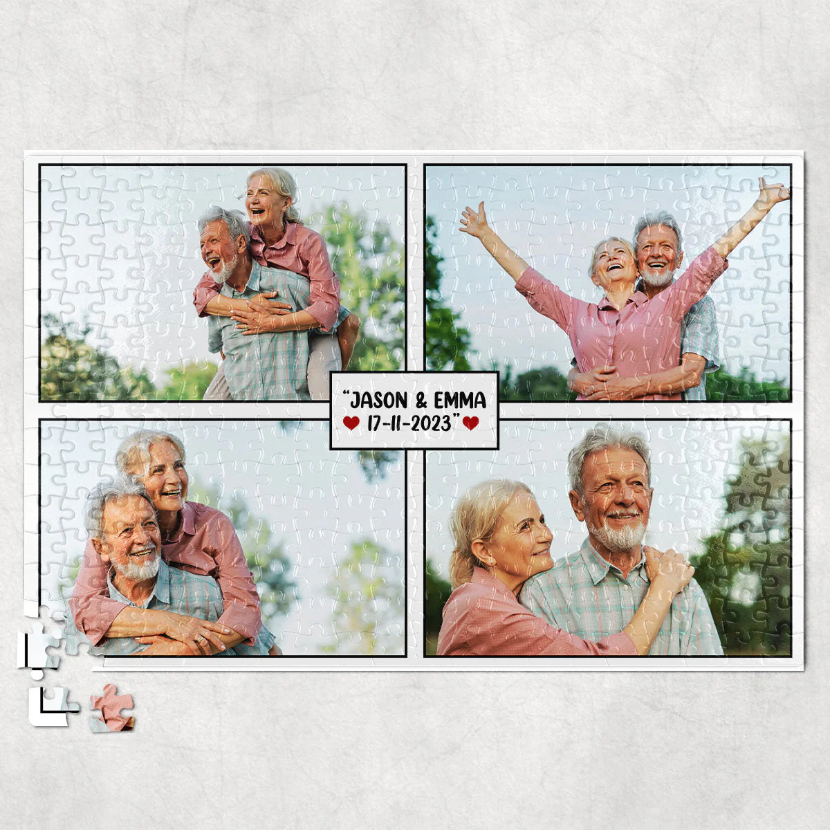 Forever Love - Personalized Photo Jigsaw Puzzle - Image 2