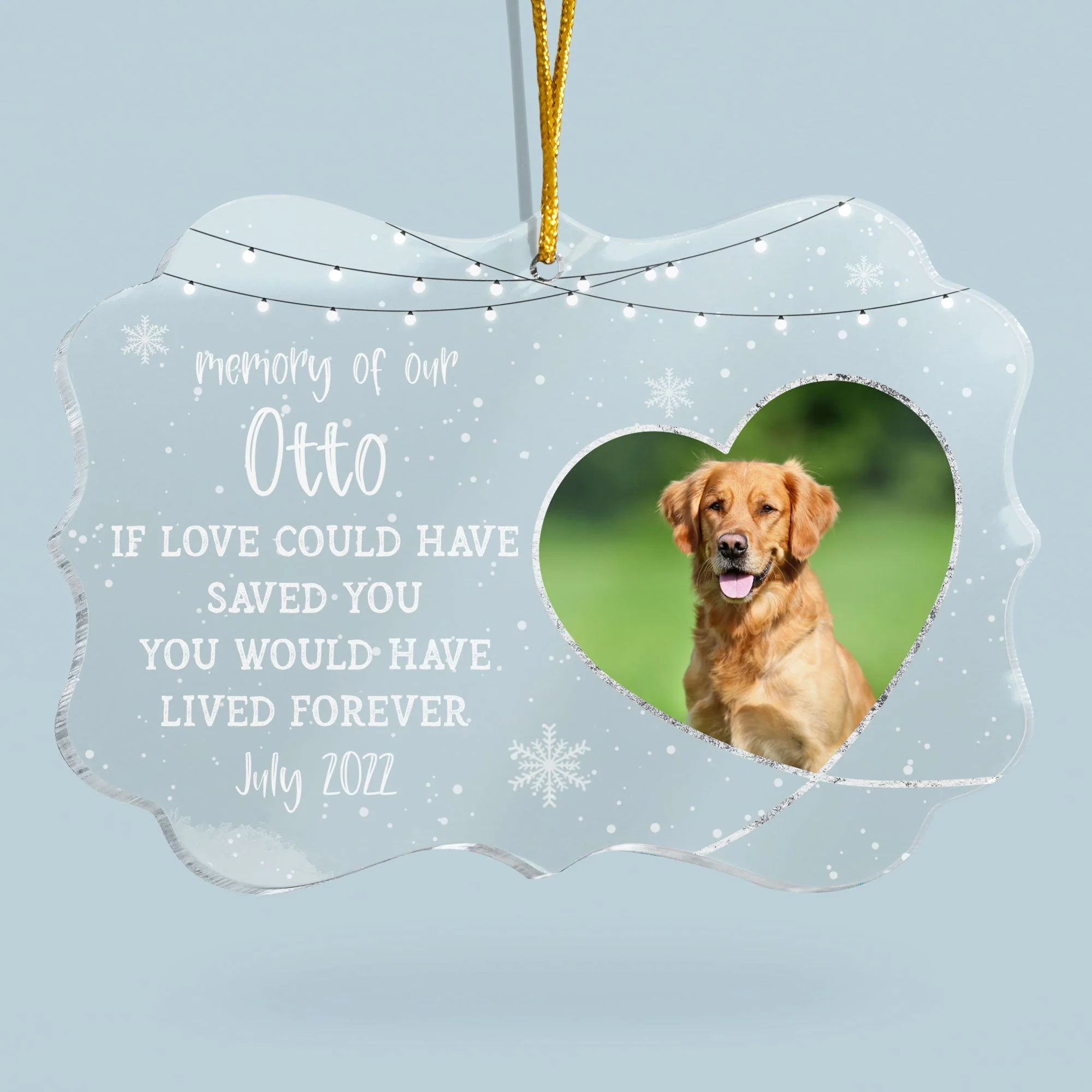 Forever Loved - Personalized Acrylic Ornament - Image 2