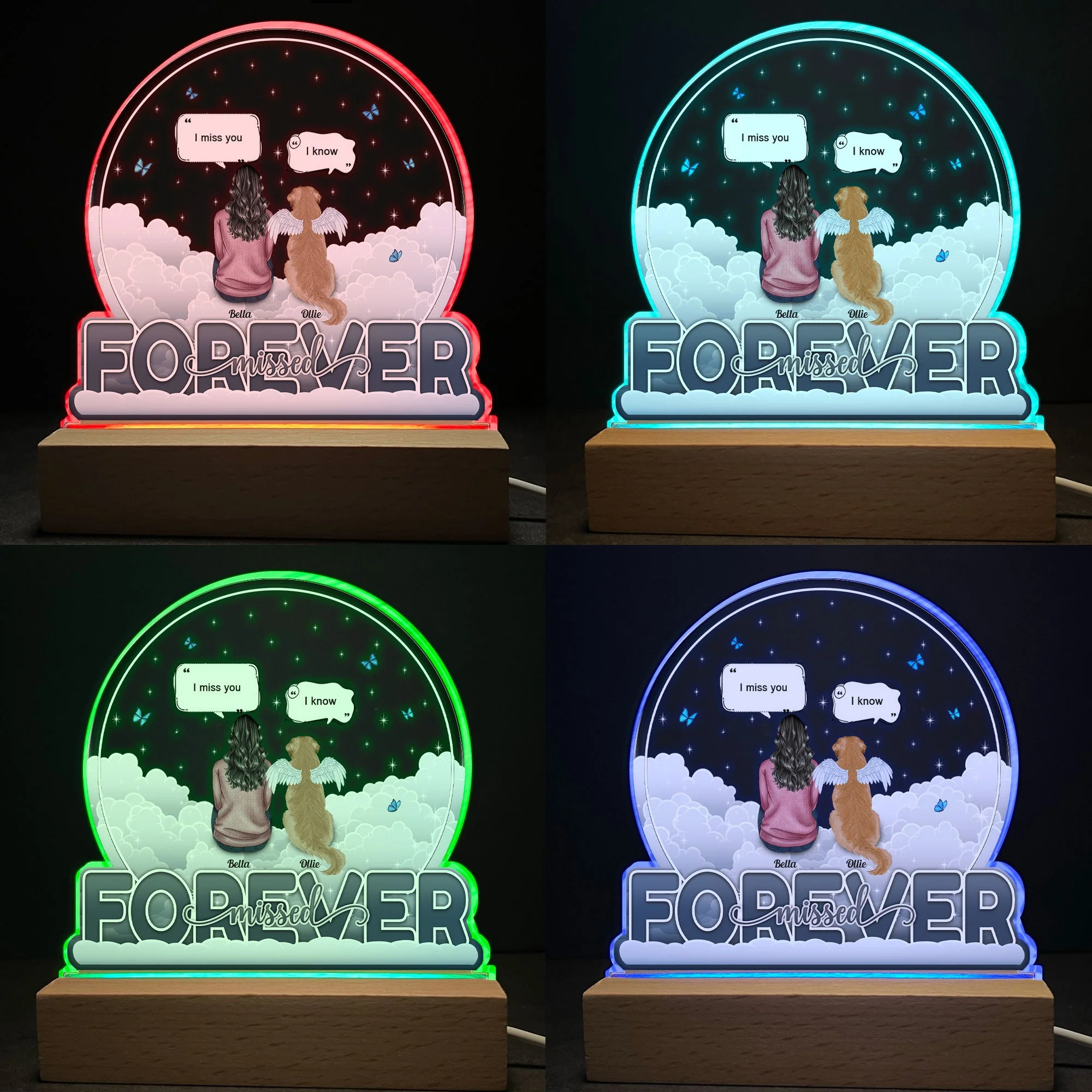Forever Missed - Personalized LED Light - Image 3